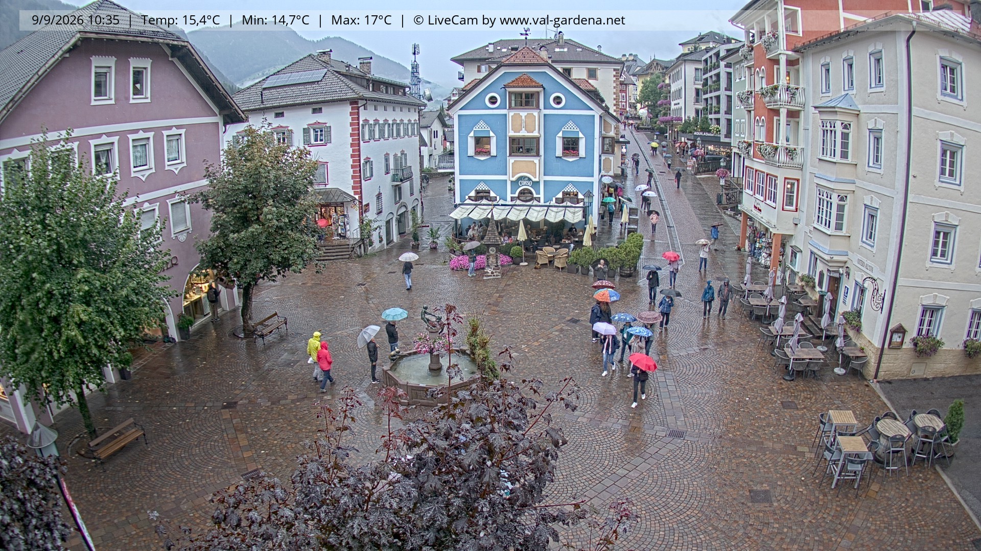 Archiv Foto Webcam St. Ulrich: Dorfzentrum