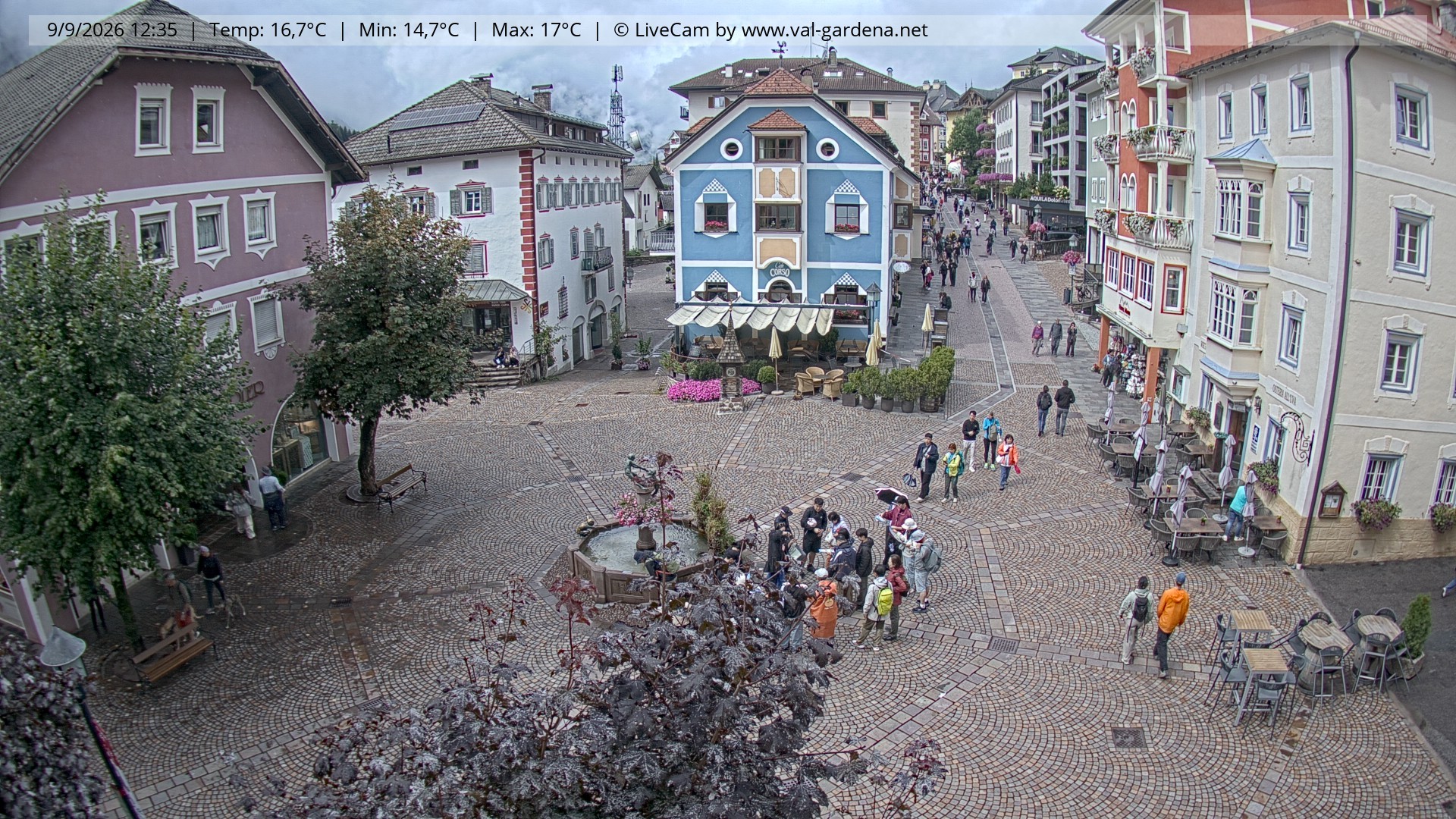 Archiv Foto Webcam St. Ulrich: Dorfzentrum