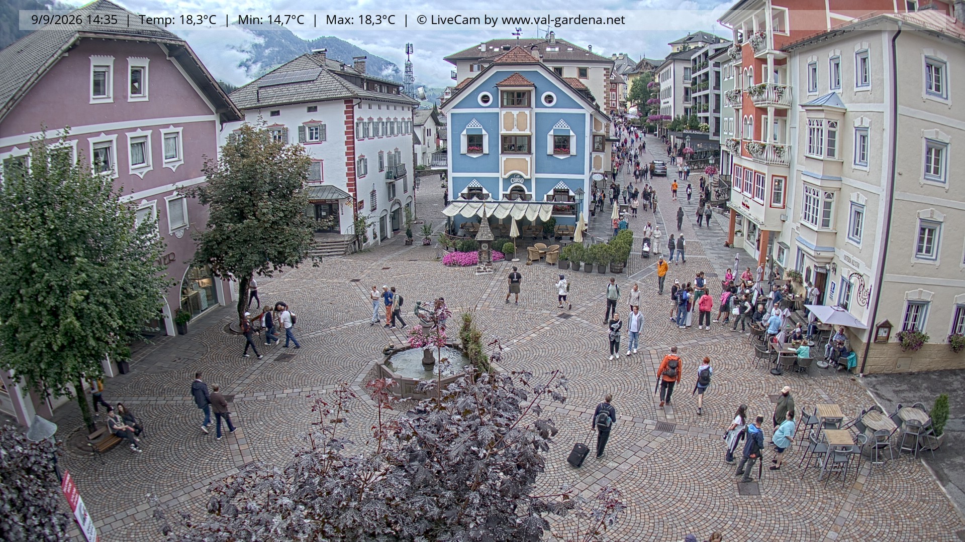Archiv Foto Webcam St. Ulrich: Dorfzentrum