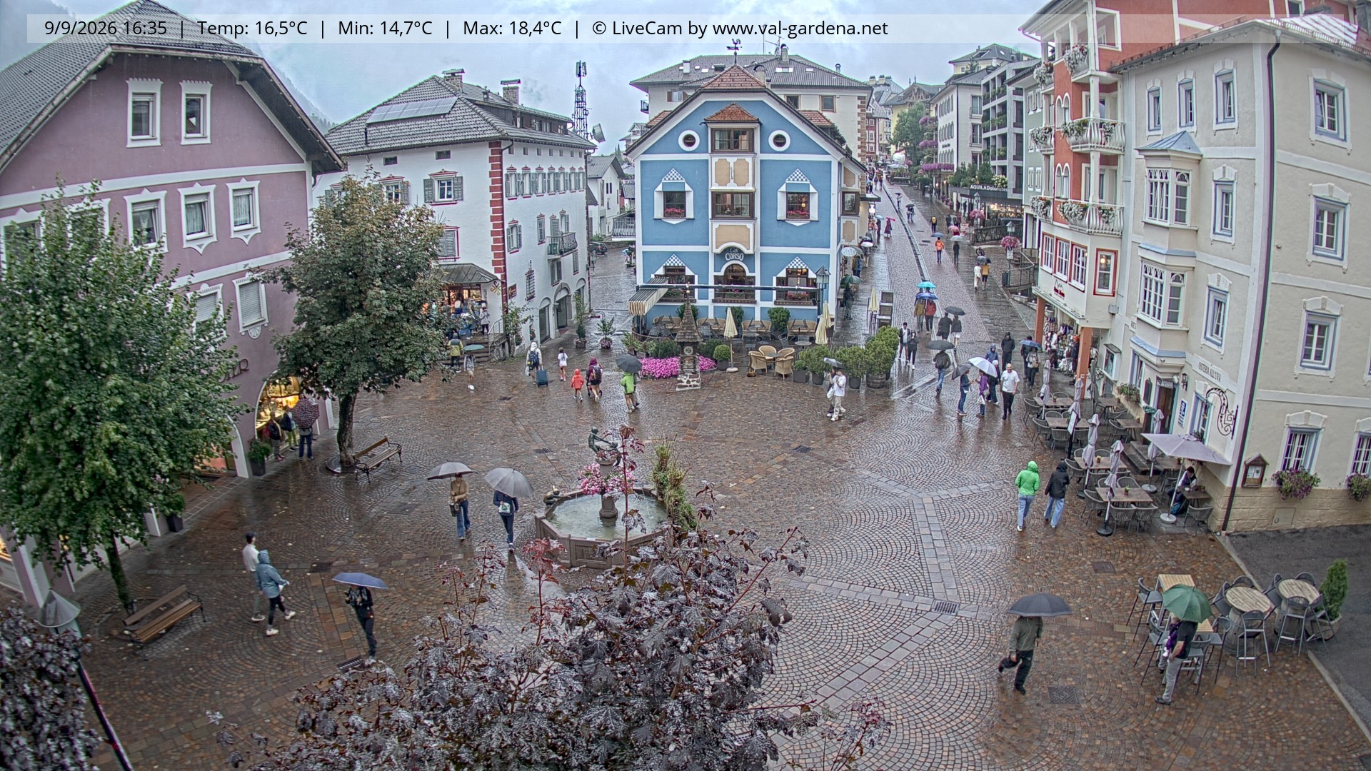 Archiv Foto Webcam St. Ulrich: Dorfzentrum