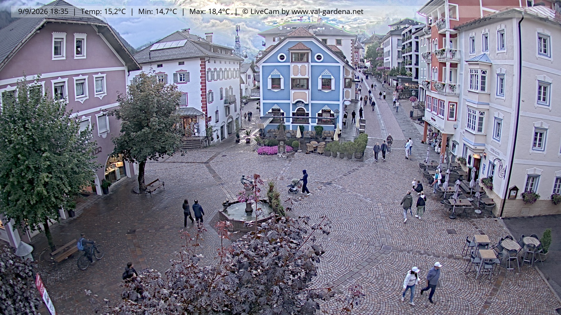 Archiv Foto Webcam St. Ulrich: Dorfzentrum