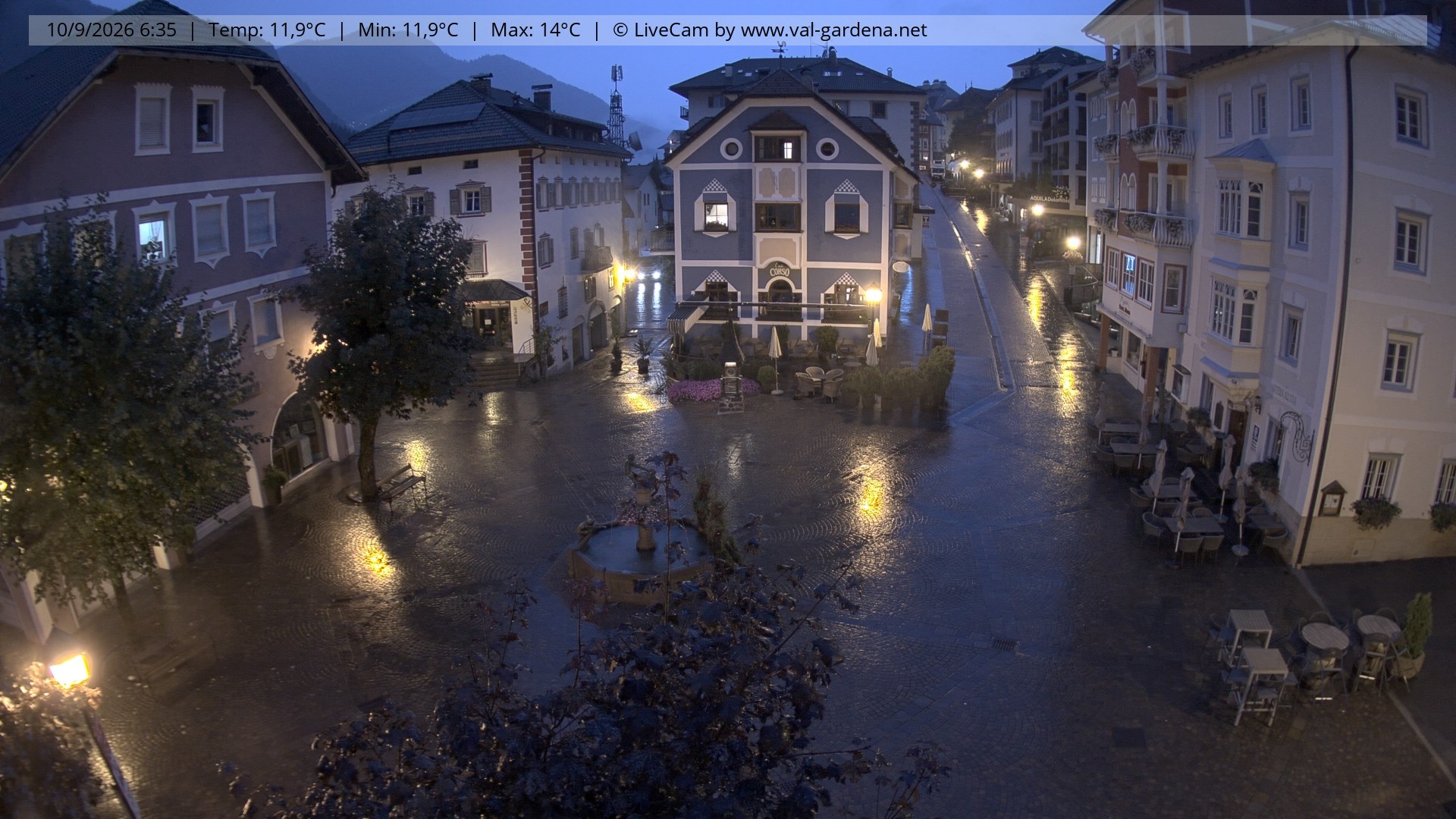 Archiv Foto Webcam St. Ulrich: Dorfzentrum
