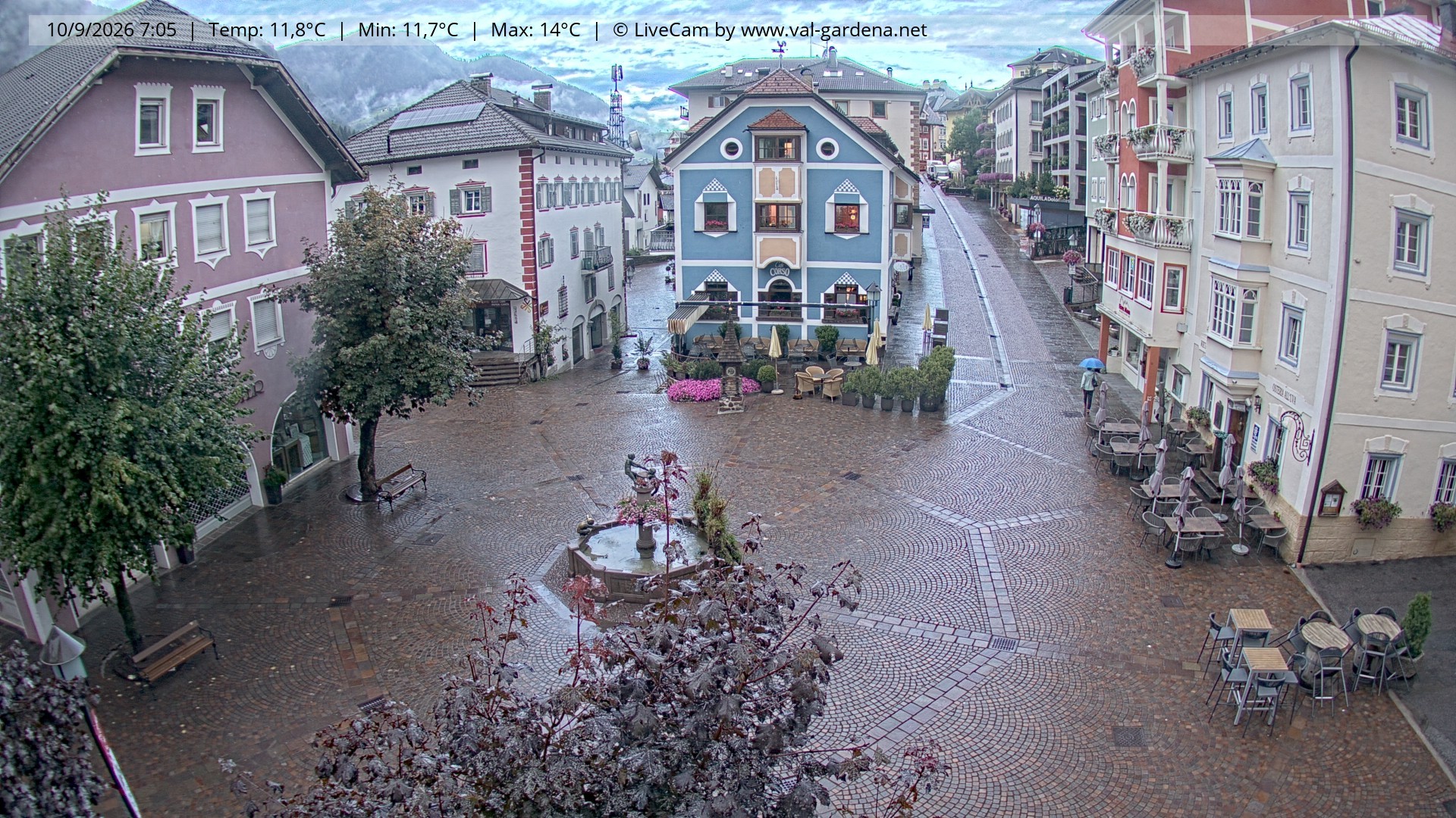 Archiv Foto Webcam St. Ulrich: Dorfzentrum