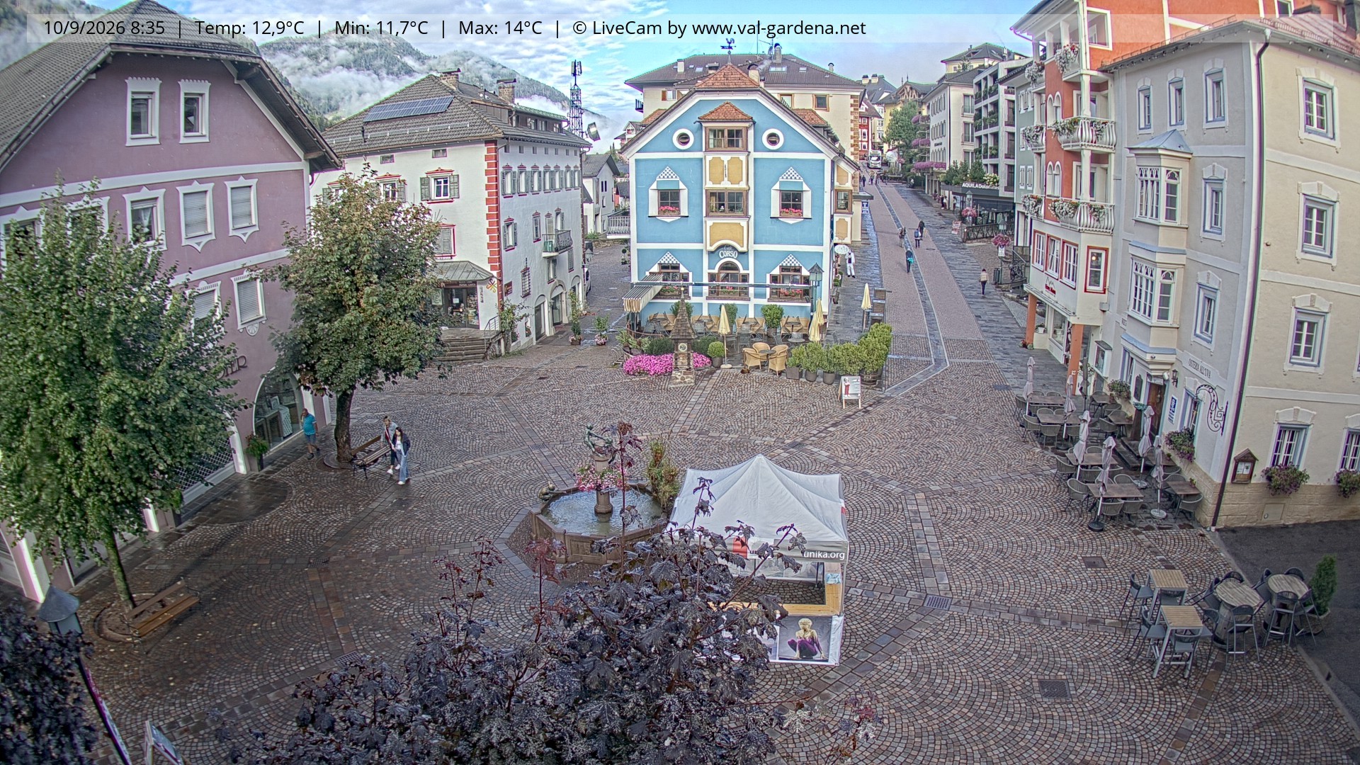 Archiv Foto Webcam St. Ulrich: Dorfzentrum