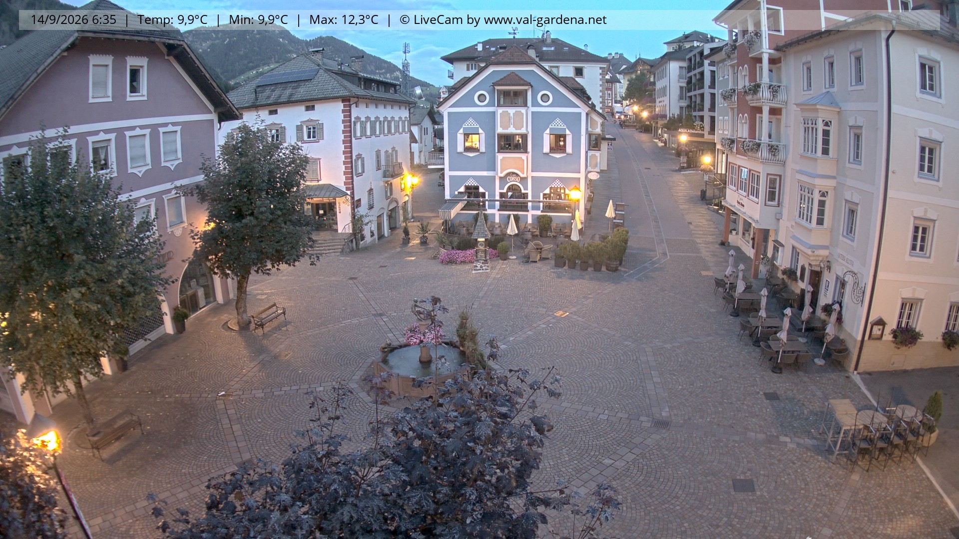 Archiv Foto Webcam St. Ulrich: Dorfzentrum