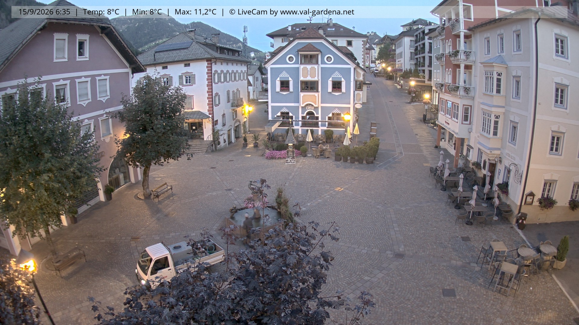 Archiv Foto Webcam St. Ulrich: Dorfzentrum