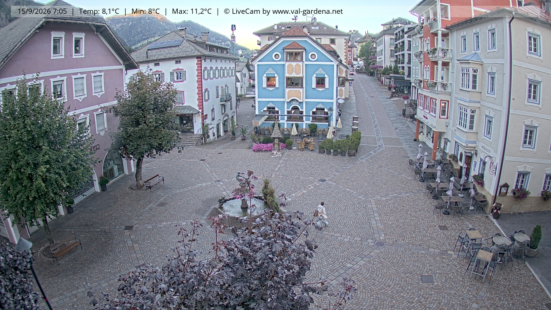 Archiv Foto Webcam St. Ulrich: Dorfzentrum