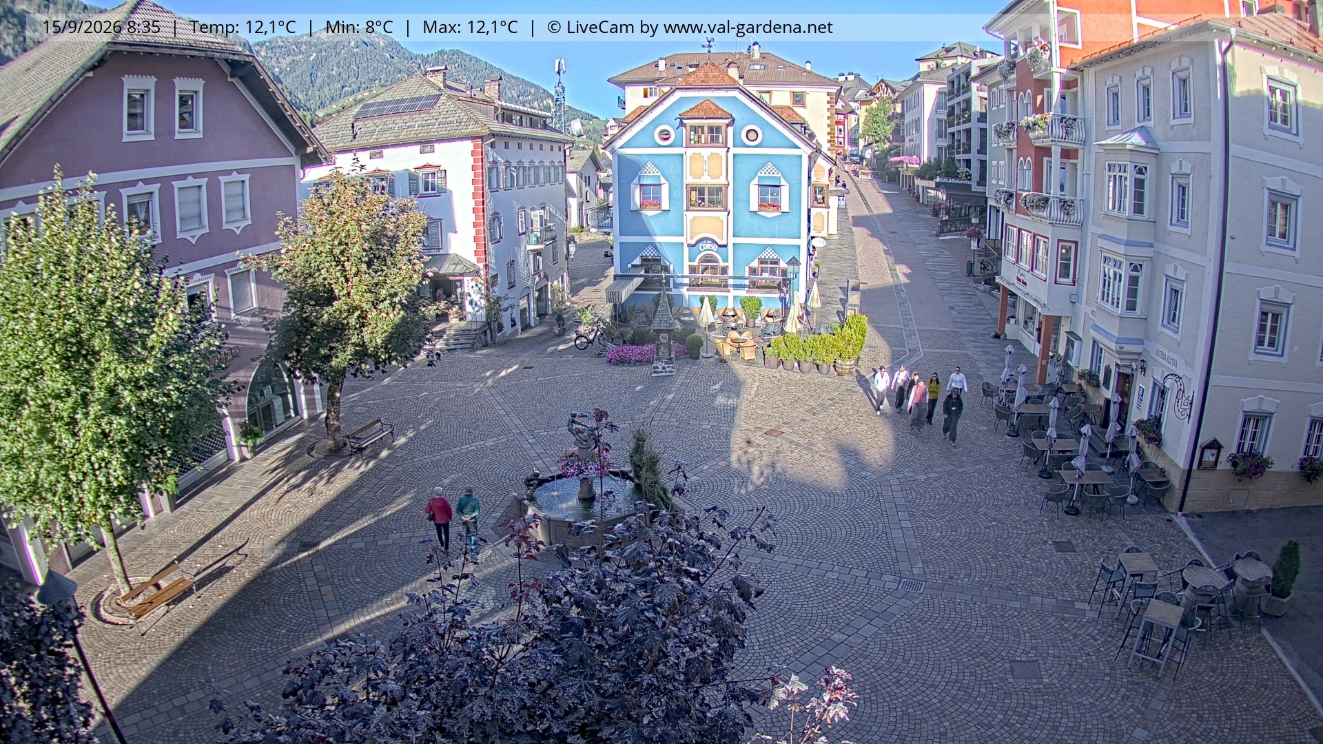 Archiv Foto Webcam St. Ulrich: Dorfzentrum