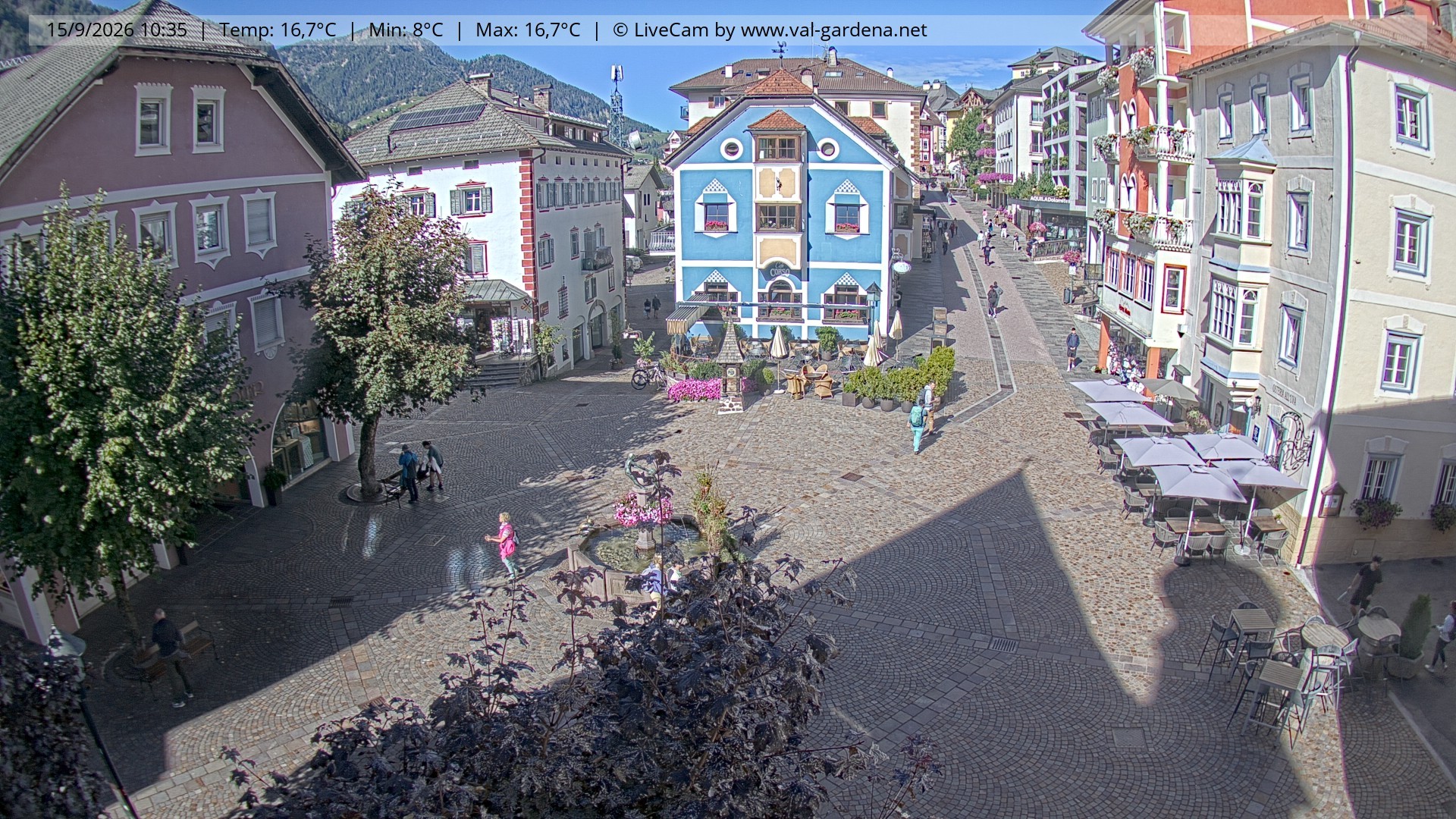 Archiv Foto Webcam St. Ulrich: Dorfzentrum