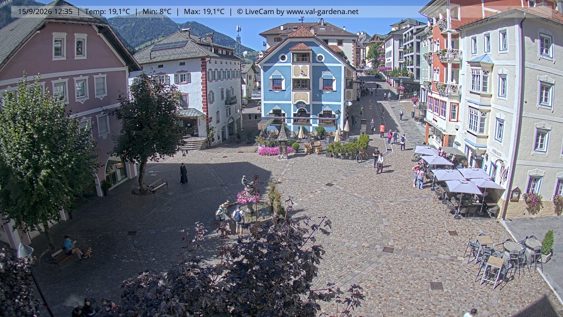 Archiv Foto Webcam St. Ulrich: Dorfzentrum