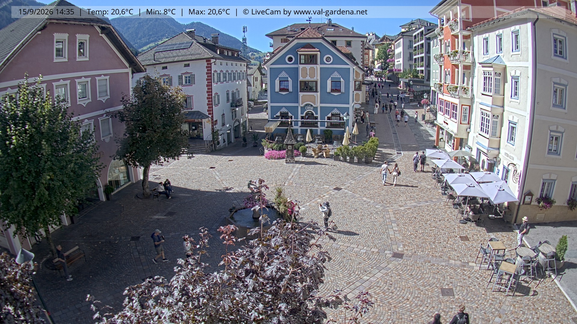 Archiv Foto Webcam St. Ulrich: Dorfzentrum