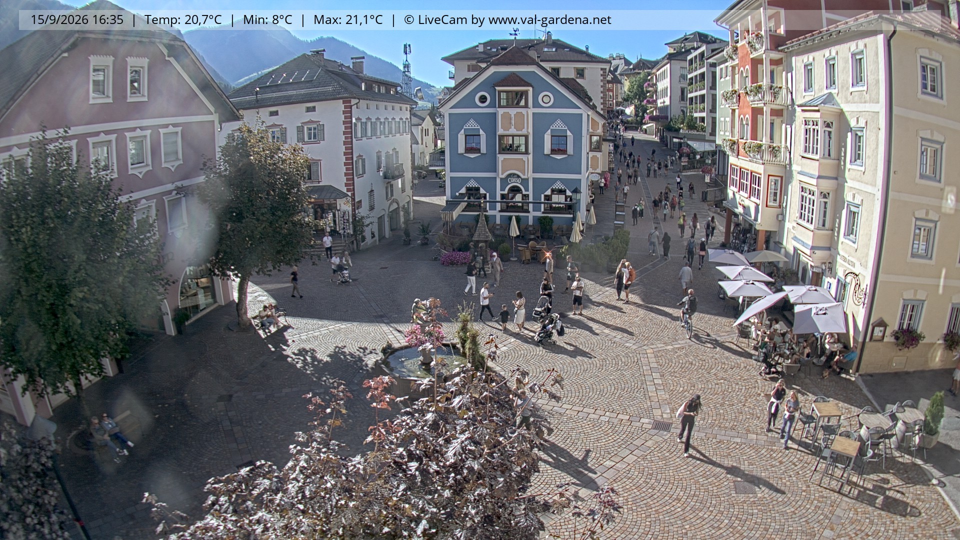 Archiv Foto Webcam St. Ulrich: Dorfzentrum