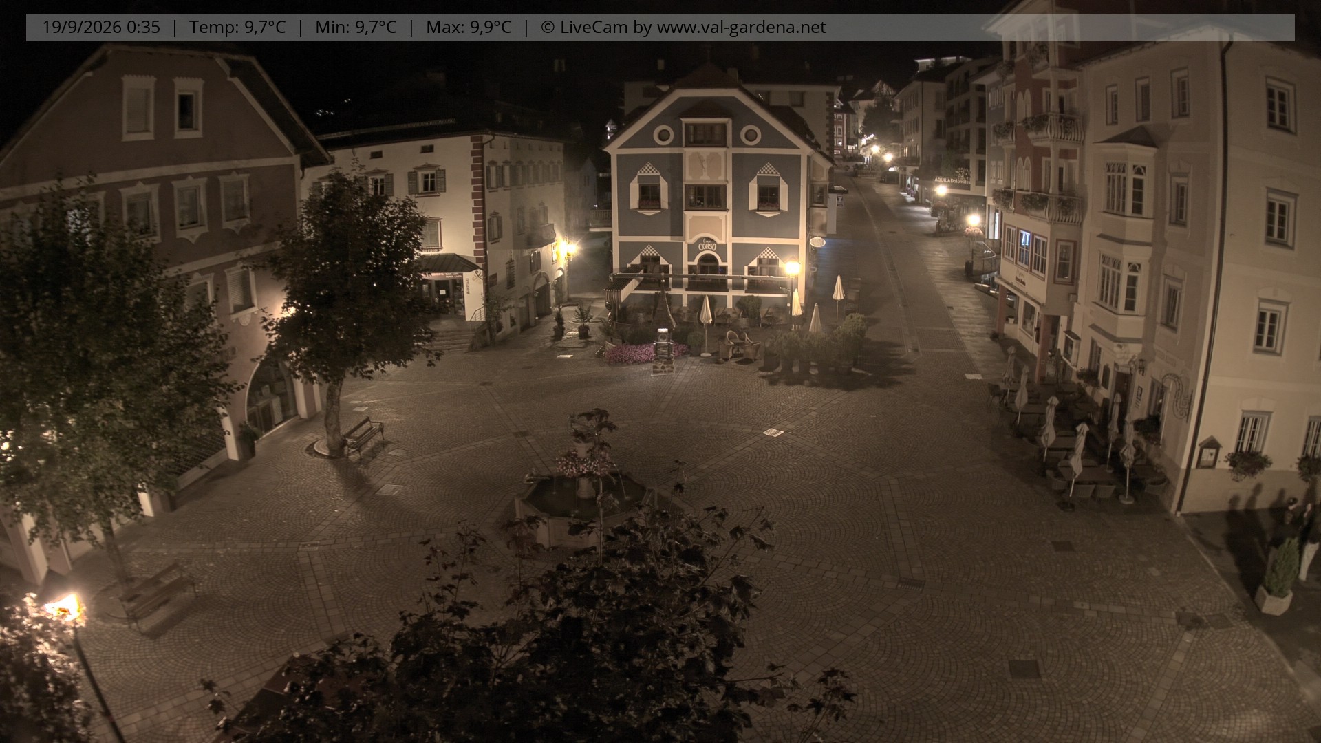 Archiv Foto Webcam St. Ulrich: Dorfzentrum