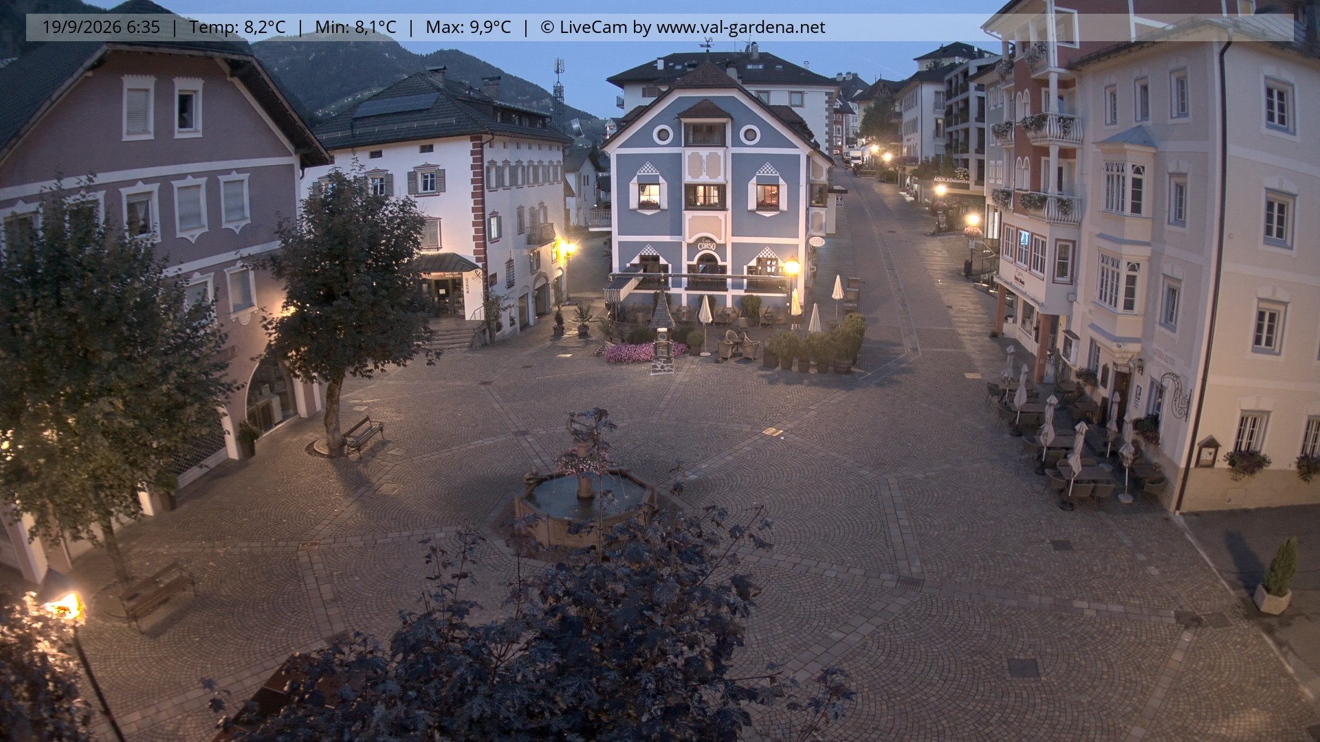 Archiv Foto Webcam St. Ulrich: Dorfzentrum