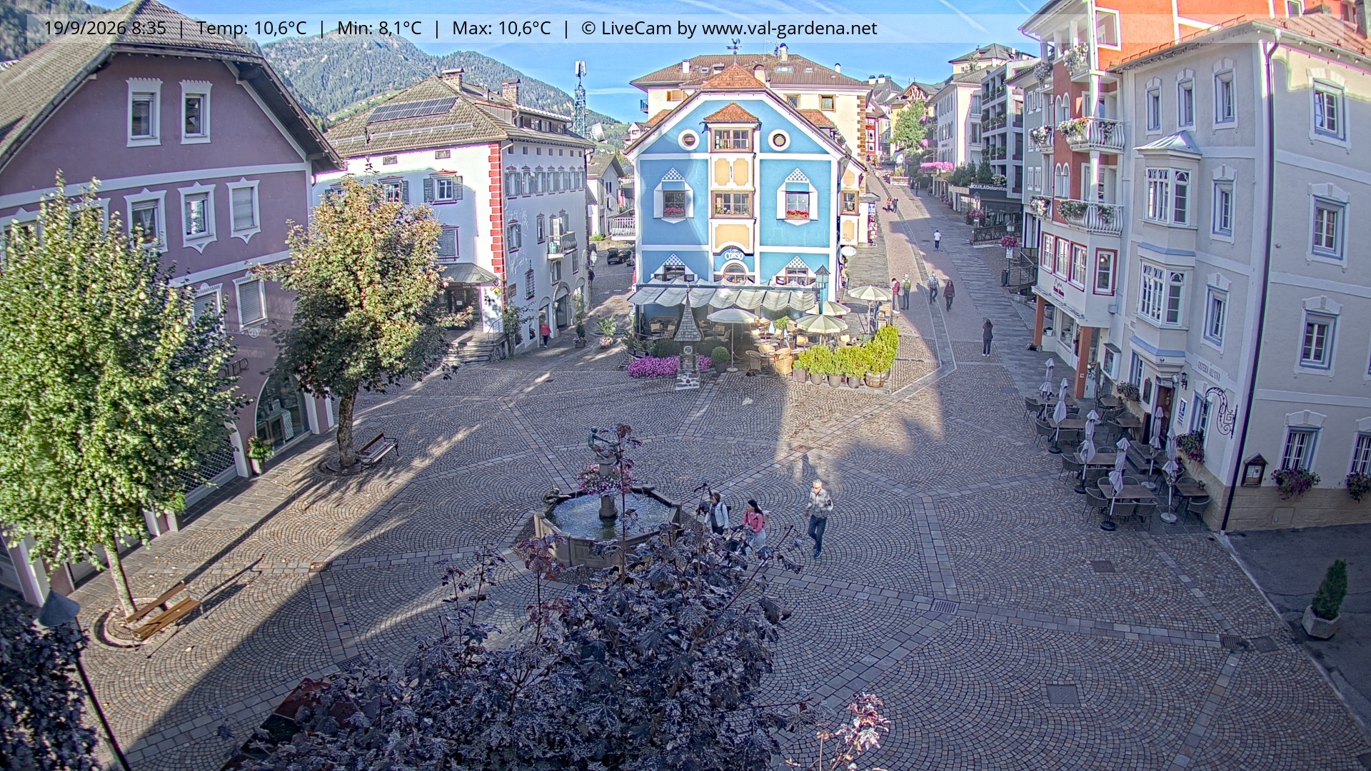 Archiv Foto Webcam St. Ulrich: Dorfzentrum