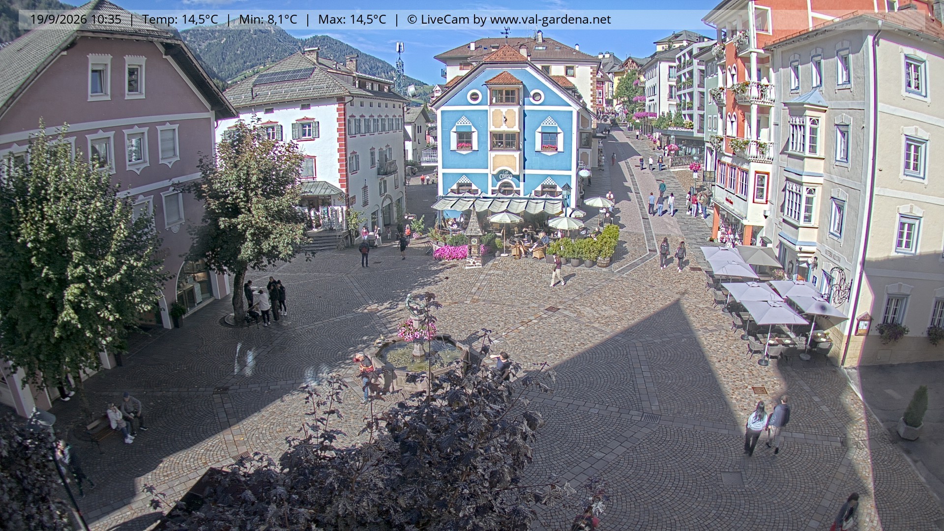 Archiv Foto Webcam St. Ulrich: Dorfzentrum