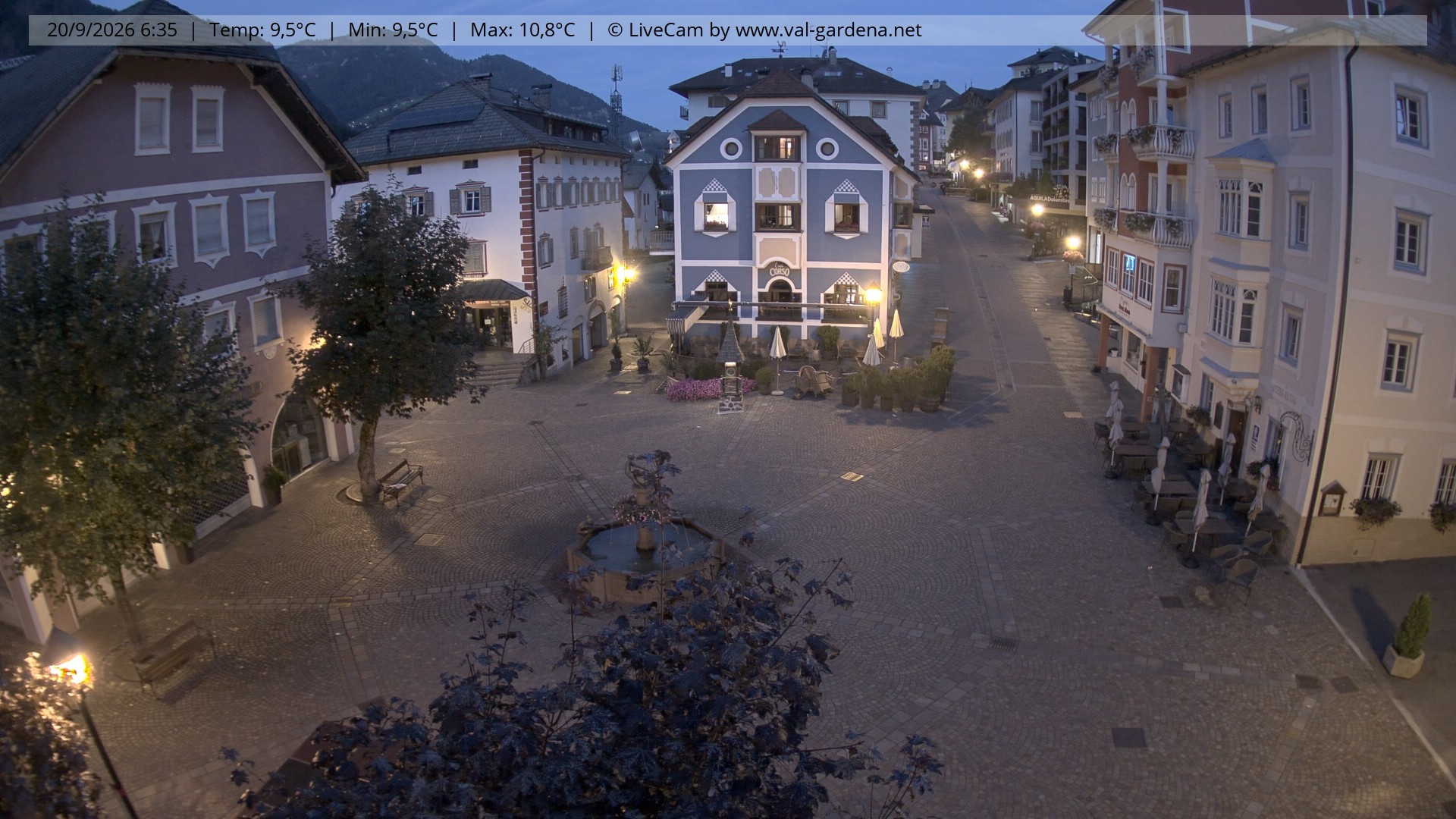 Archiv Foto Webcam St. Ulrich: Dorfzentrum