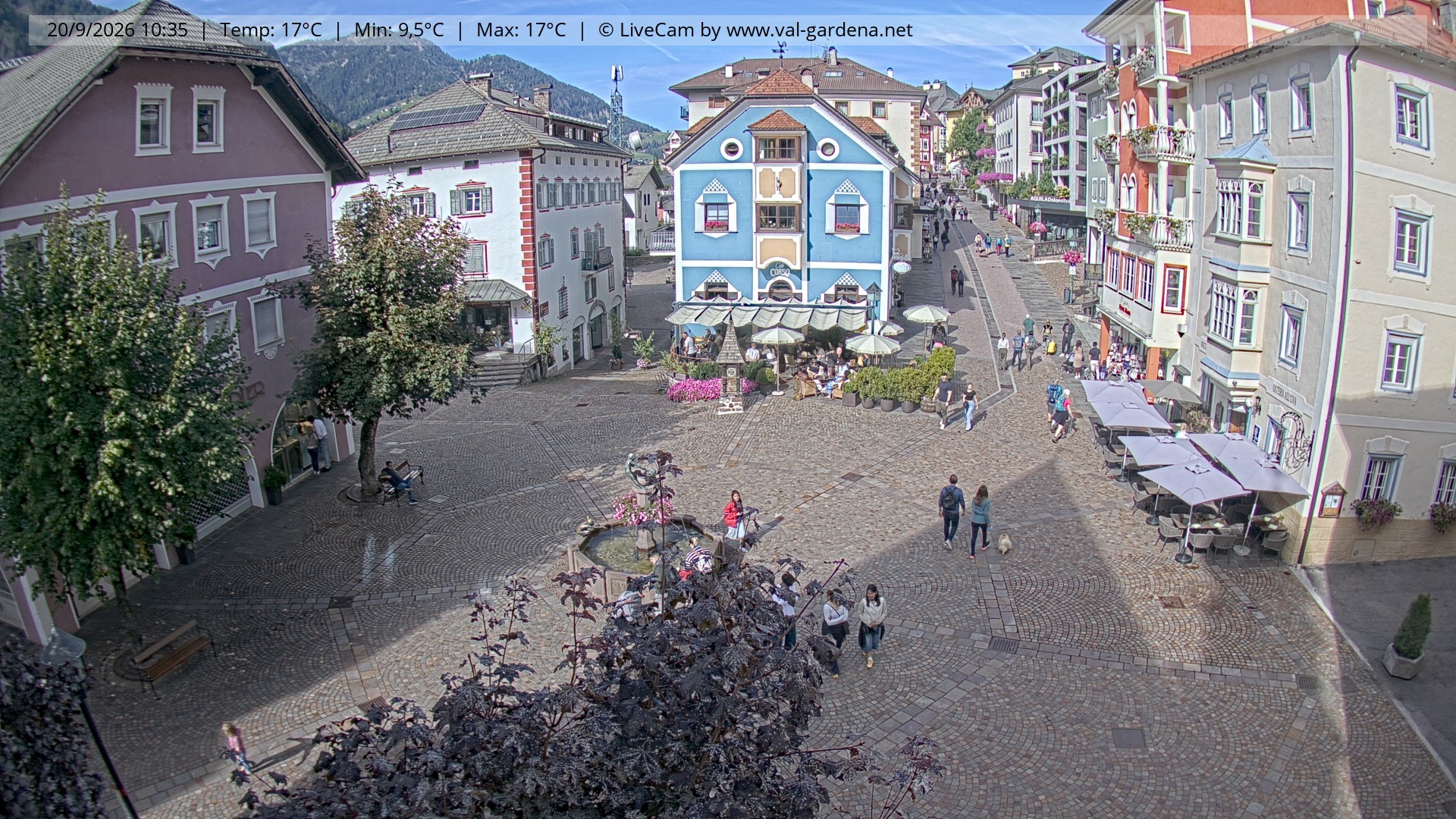 Archiv Foto Webcam St. Ulrich: Dorfzentrum