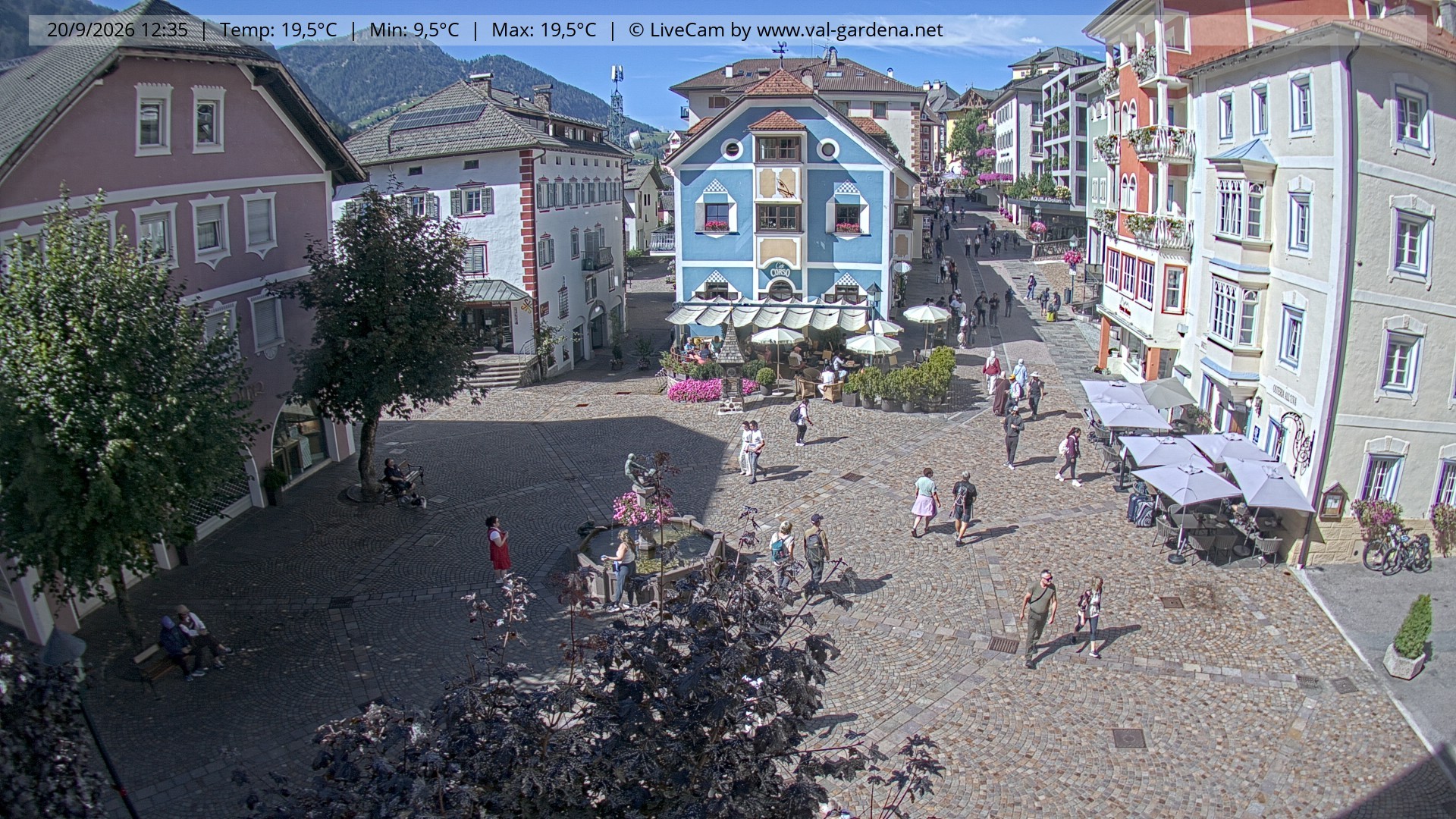 Archiv Foto Webcam St. Ulrich: Dorfzentrum