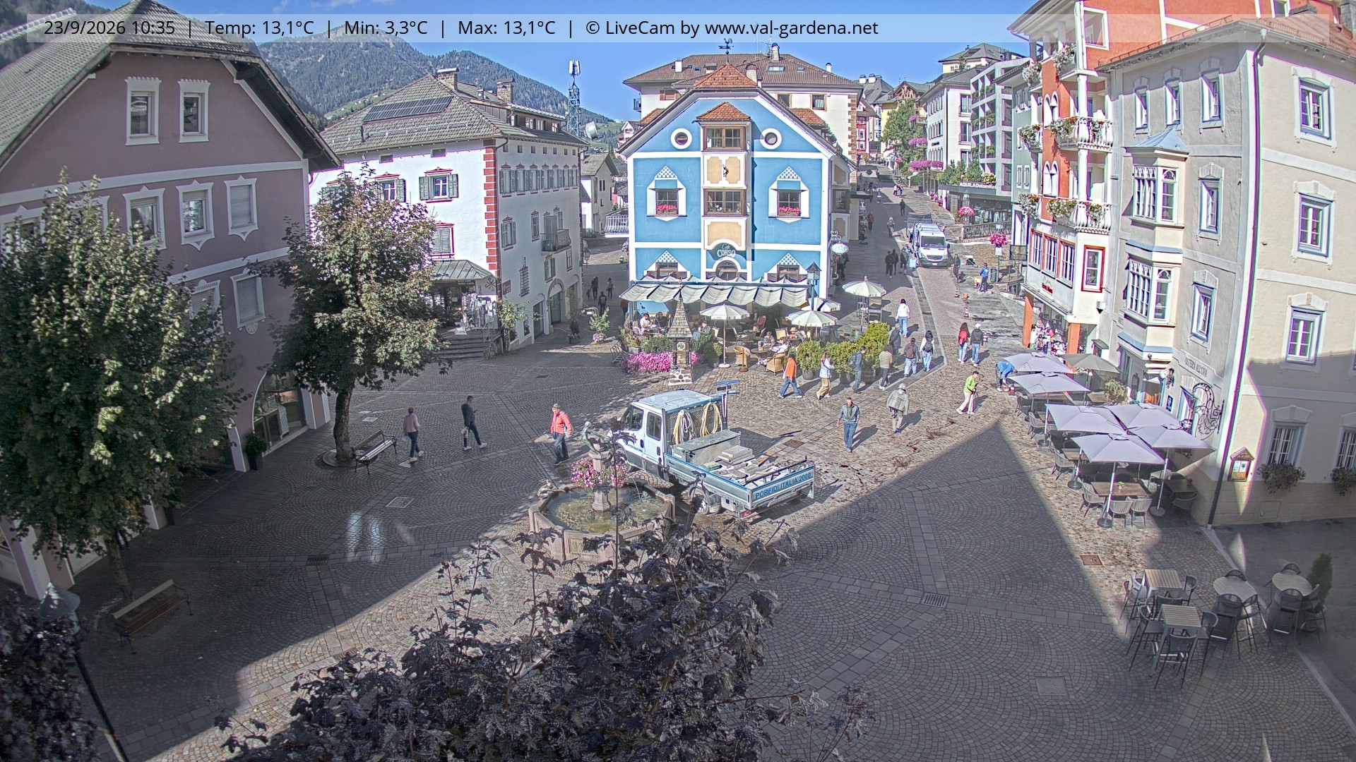 Archiv Foto Webcam St. Ulrich: Dorfzentrum