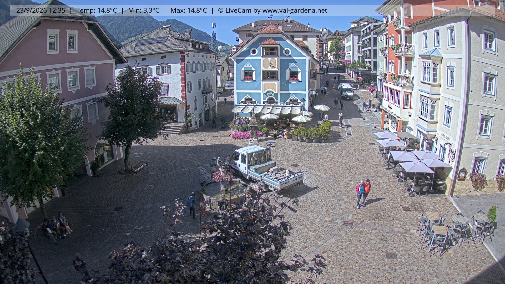 Archiv Foto Webcam St. Ulrich: Dorfzentrum