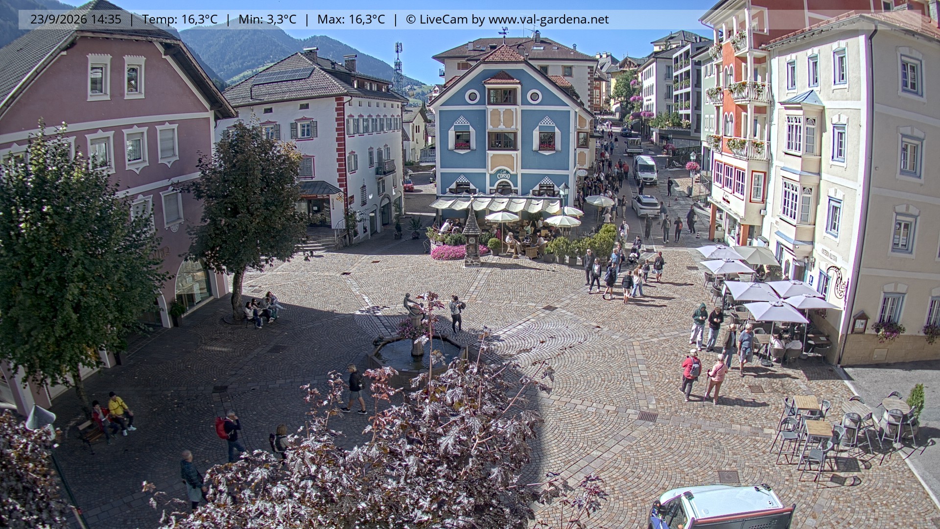 Archiv Foto Webcam St. Ulrich: Dorfzentrum