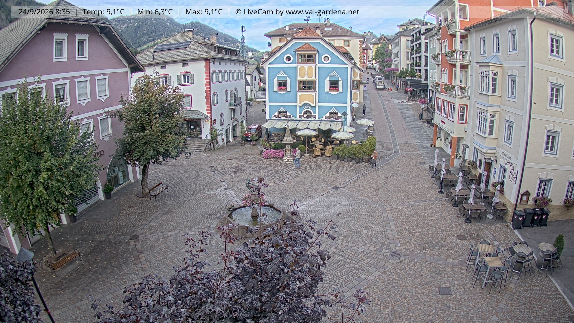 Archiv Foto Webcam St. Ulrich: Dorfzentrum