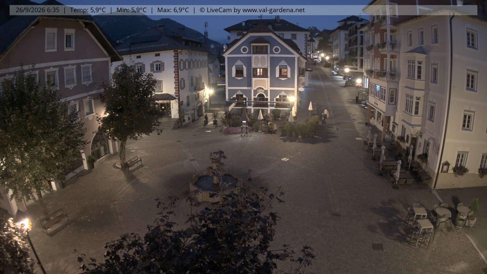 Archiv Foto Webcam St. Ulrich: Dorfzentrum
