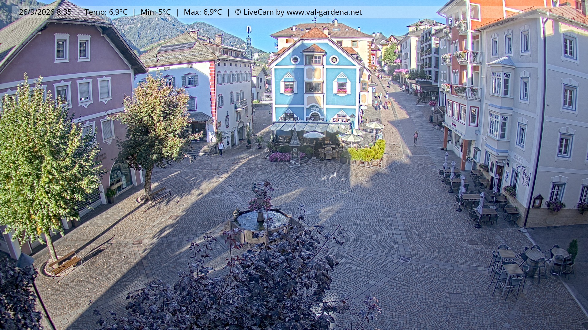 Archiv Foto Webcam St. Ulrich: Dorfzentrum