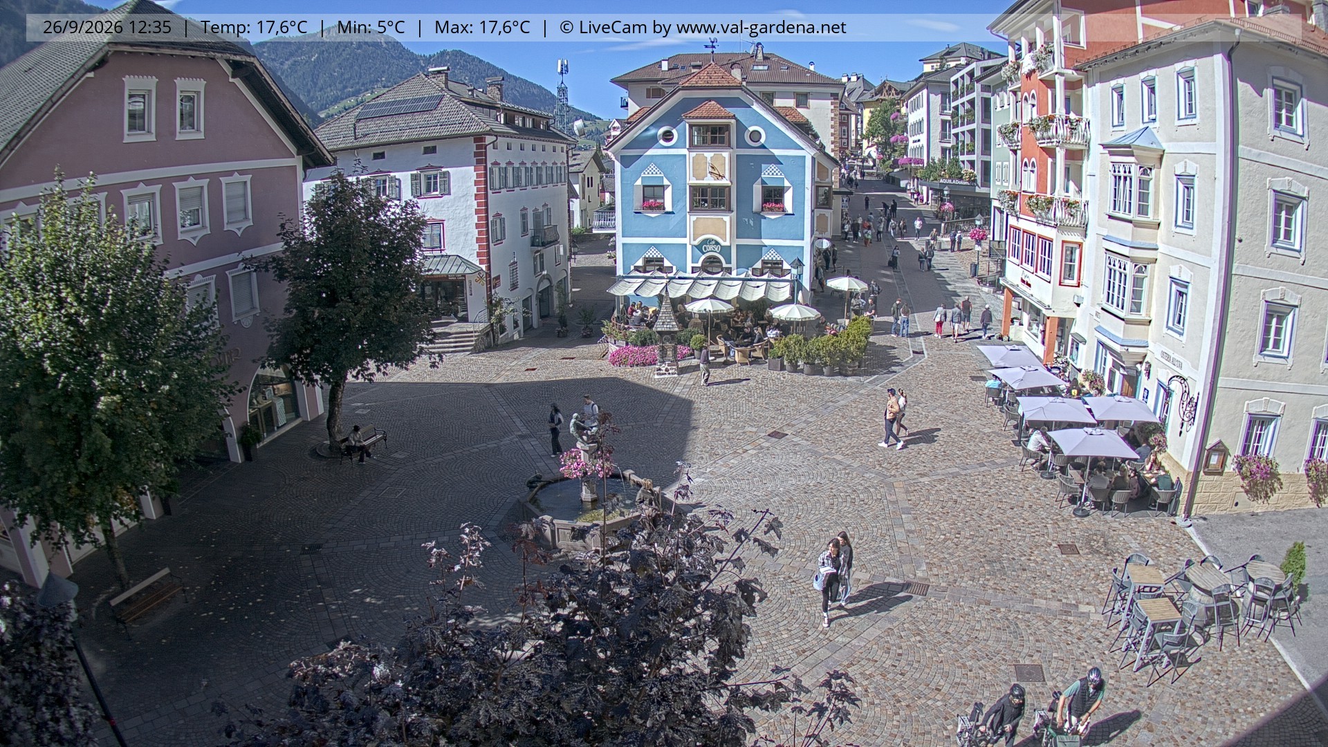 Archiv Foto Webcam St. Ulrich: Dorfzentrum