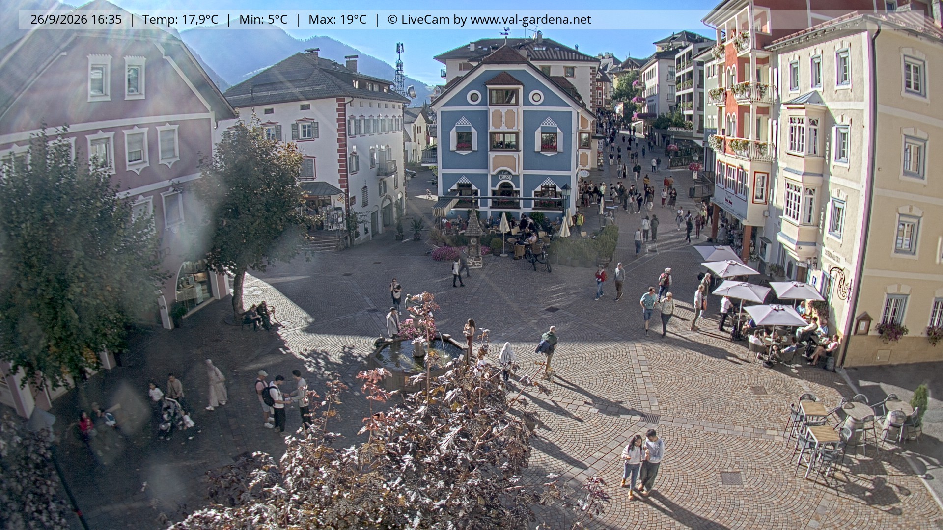 Archiv Foto Webcam St. Ulrich: Dorfzentrum