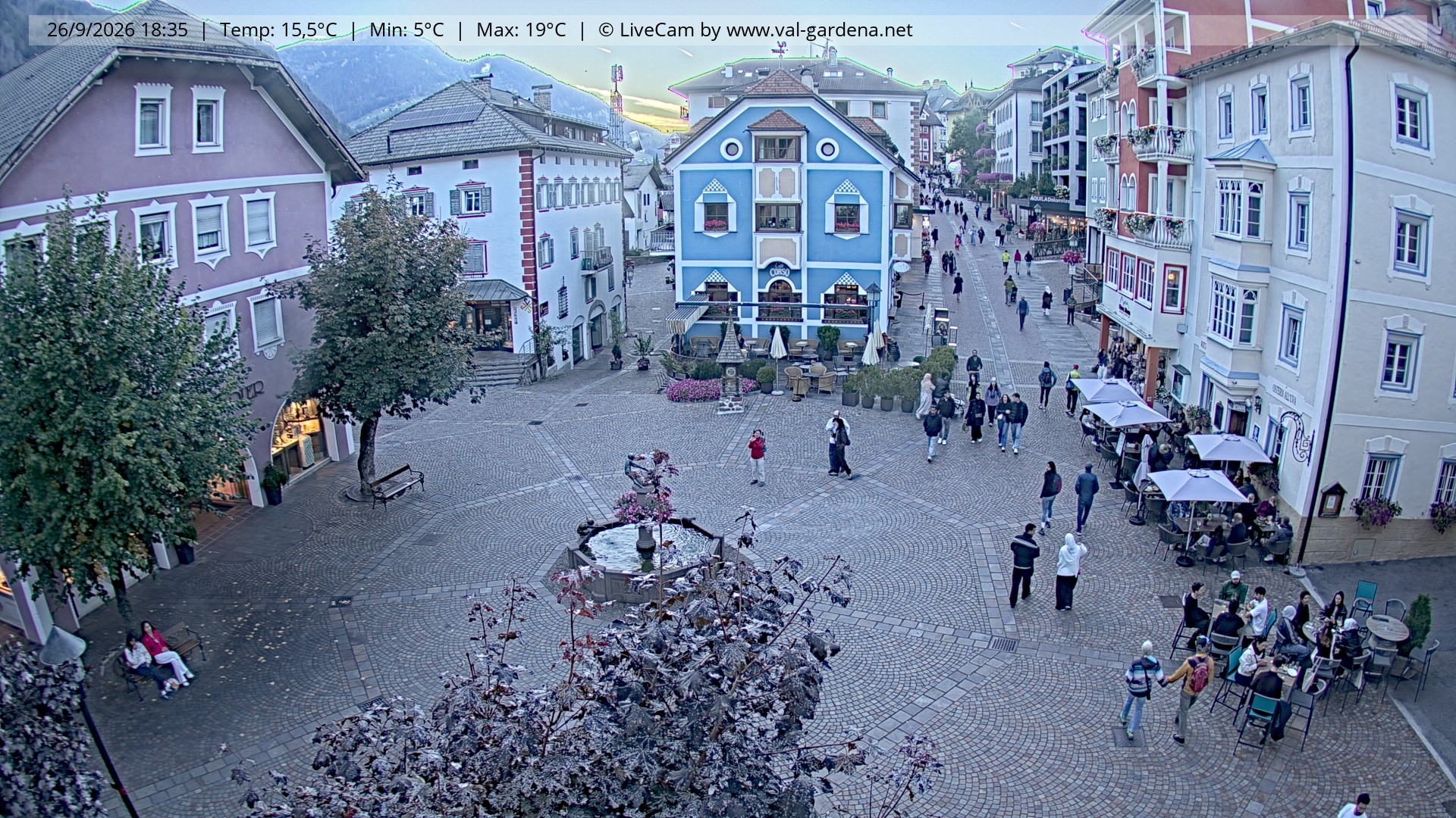 Archiv Foto Webcam St. Ulrich: Dorfzentrum