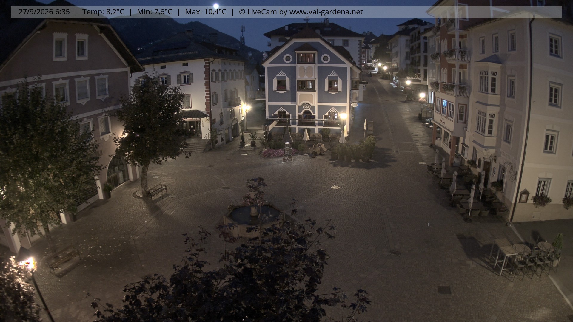 Archiv Foto Webcam St. Ulrich: Dorfzentrum