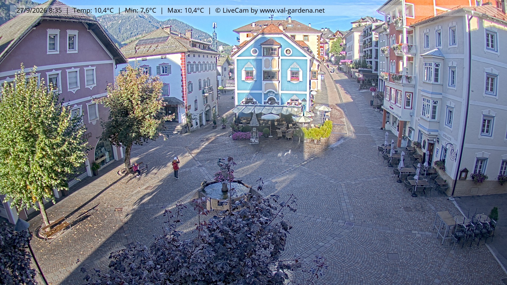 Archiv Foto Webcam St. Ulrich: Dorfzentrum