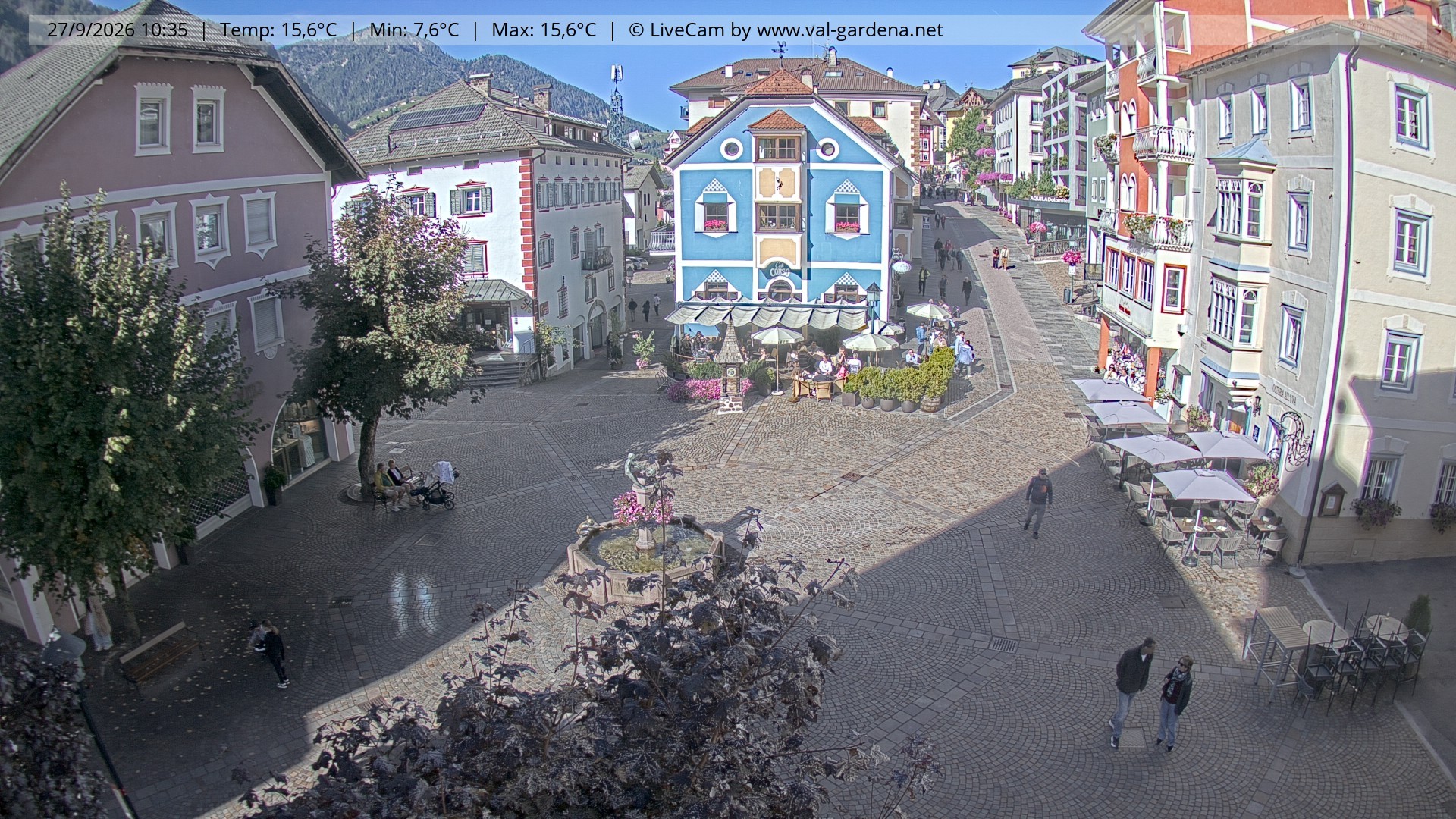 Archiv Foto Webcam St. Ulrich: Dorfzentrum