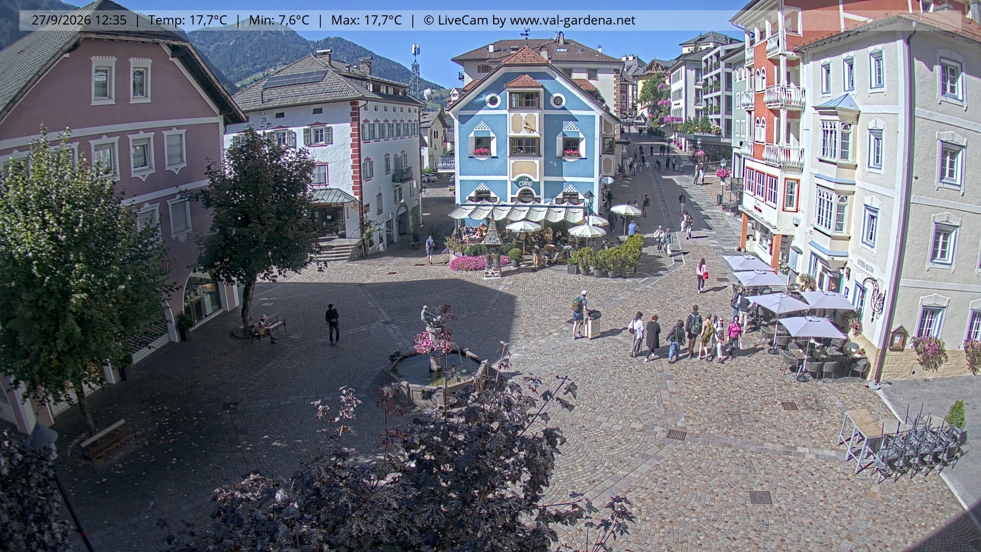 Archiv Foto Webcam St. Ulrich: Dorfzentrum
