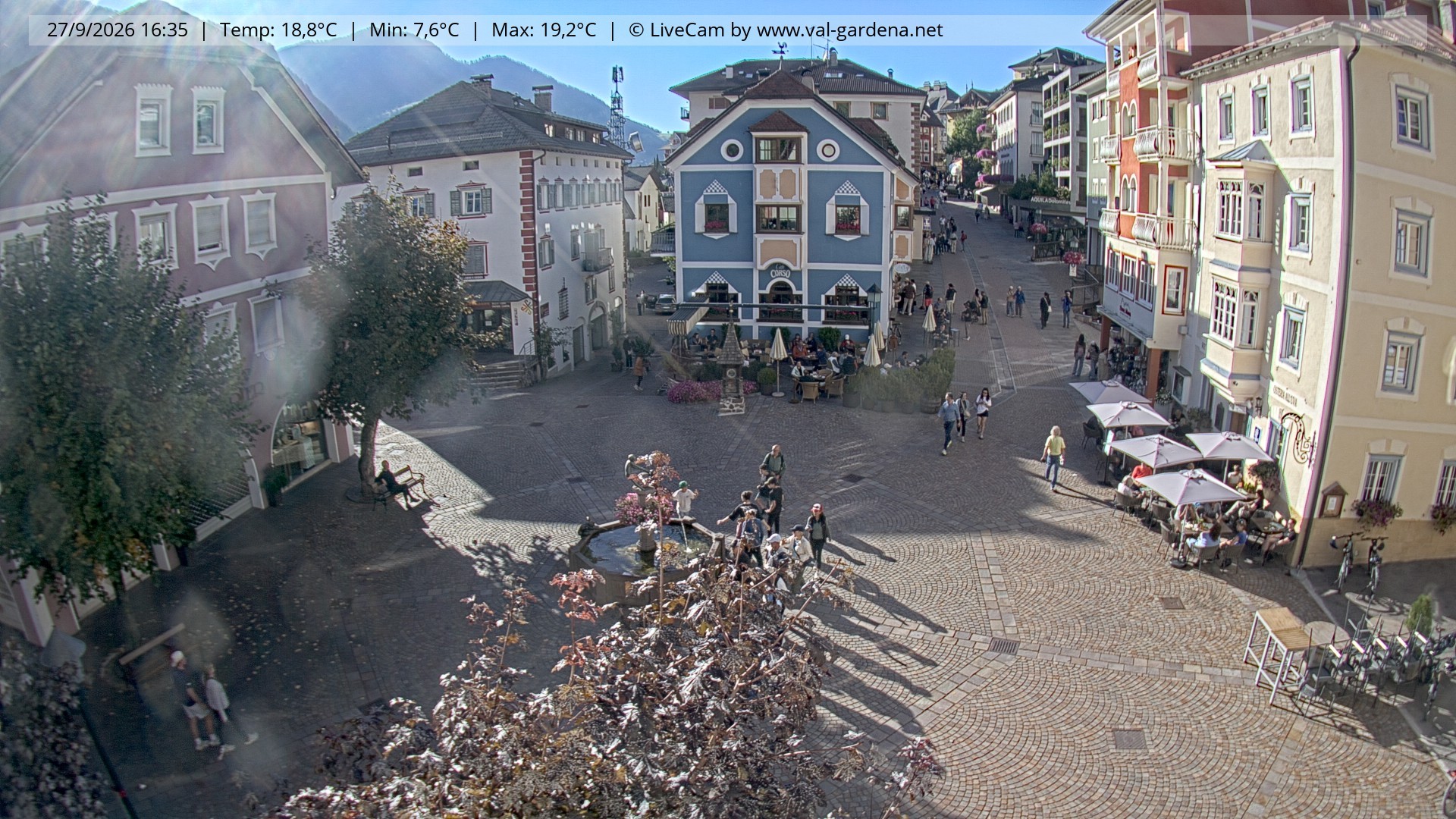 Archiv Foto Webcam St. Ulrich: Dorfzentrum