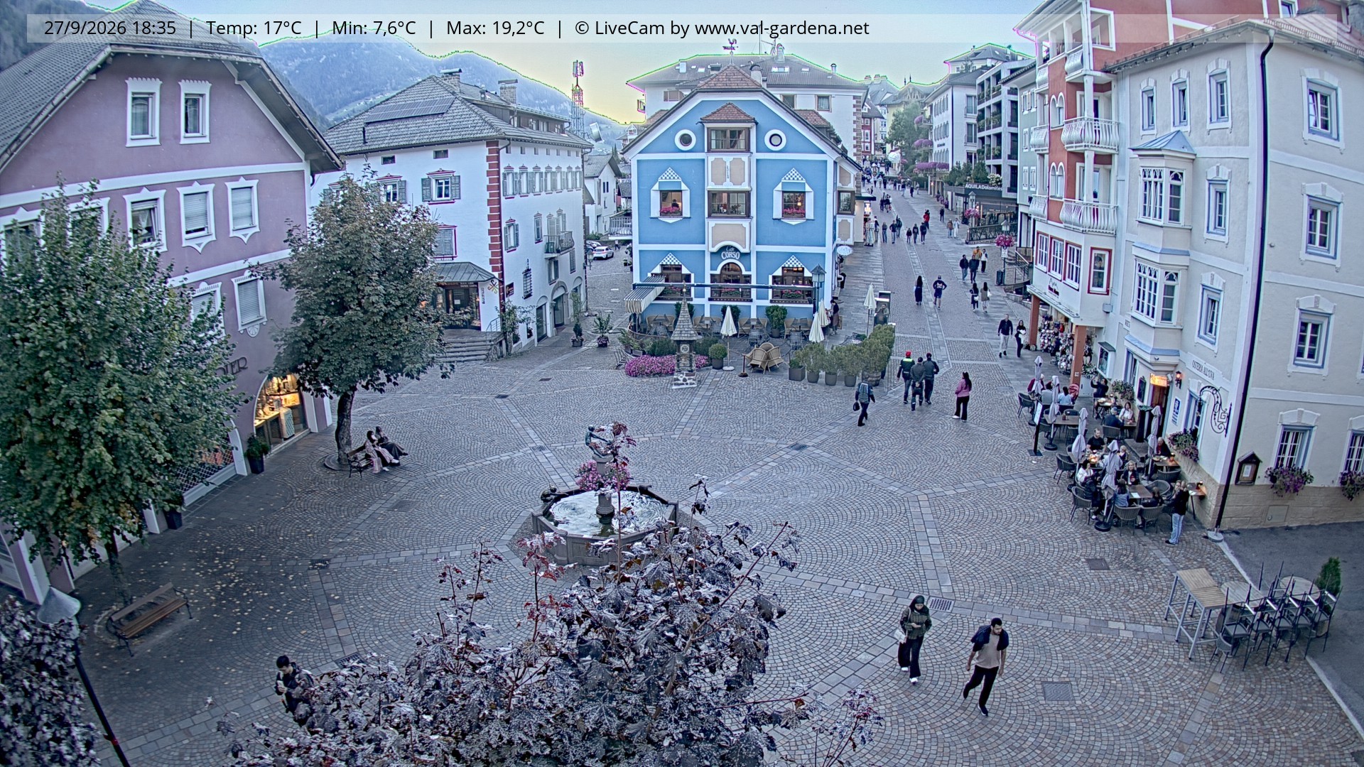 Archiv Foto Webcam St. Ulrich: Dorfzentrum