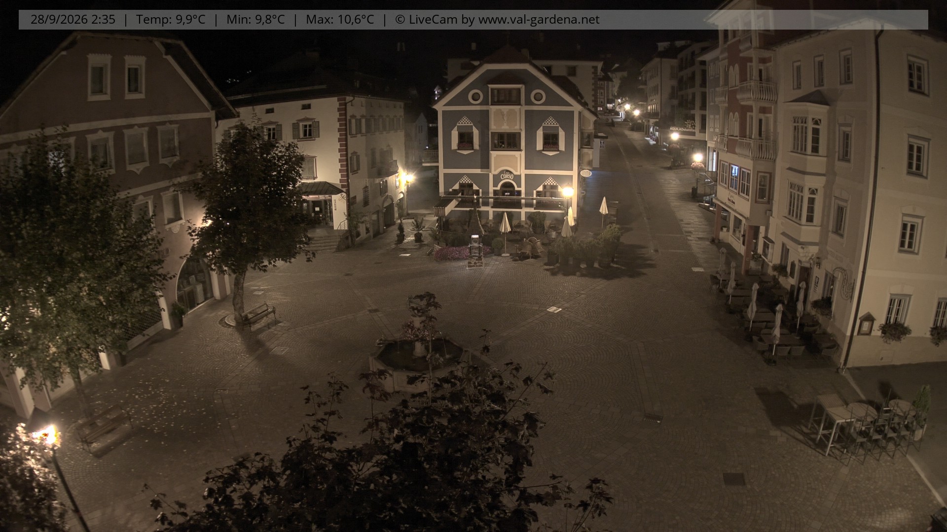 Archiv Foto Webcam St. Ulrich: Dorfzentrum