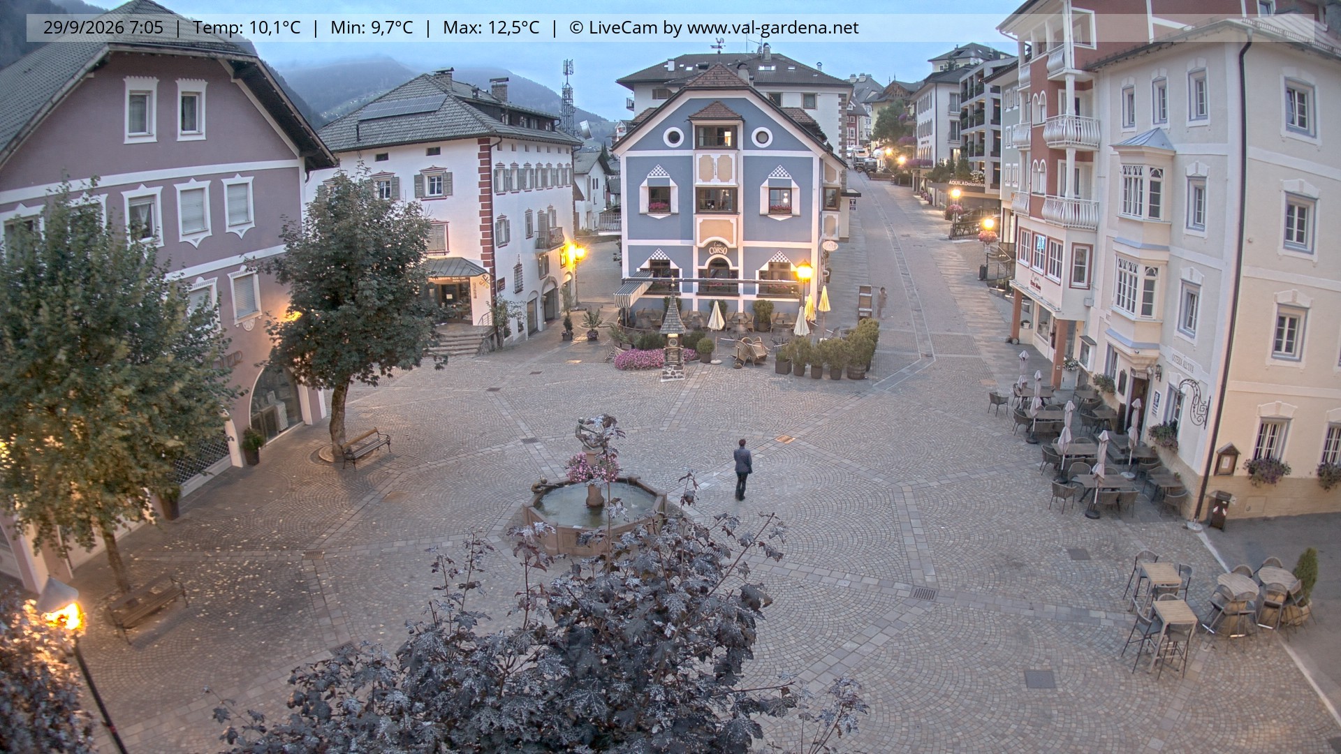 Archiv Foto Webcam St. Ulrich: Dorfzentrum