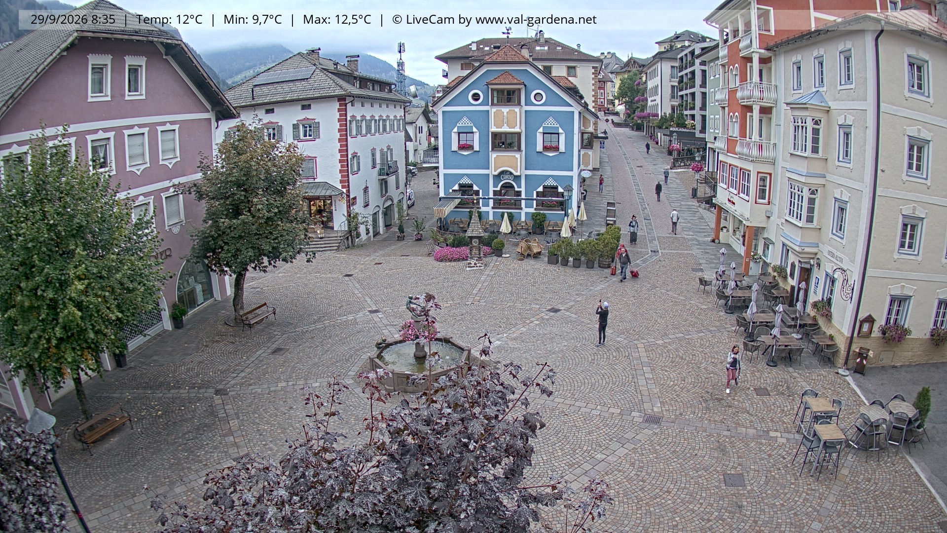 Archiv Foto Webcam St. Ulrich: Dorfzentrum