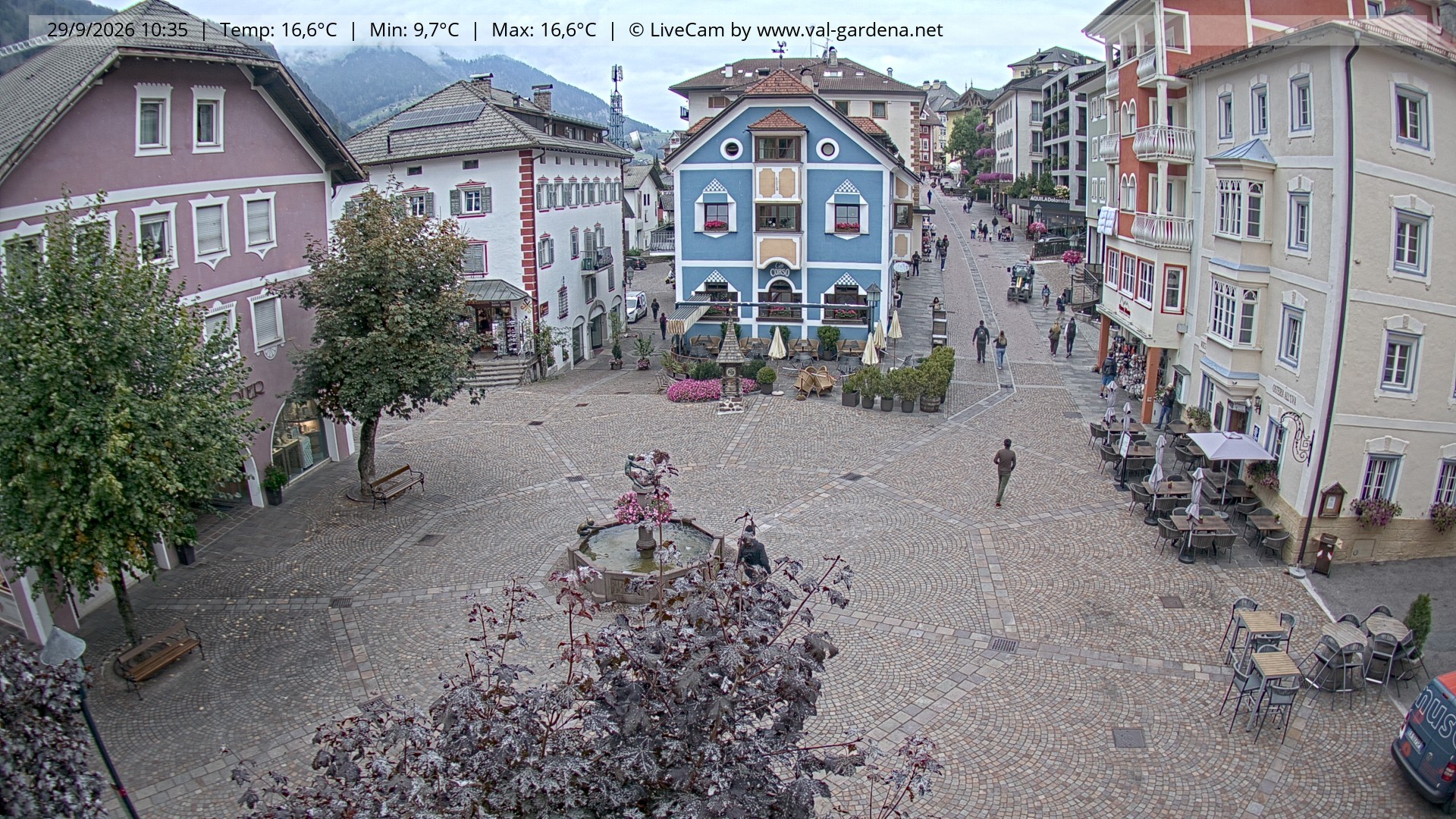 Archiv Foto Webcam St. Ulrich: Dorfzentrum