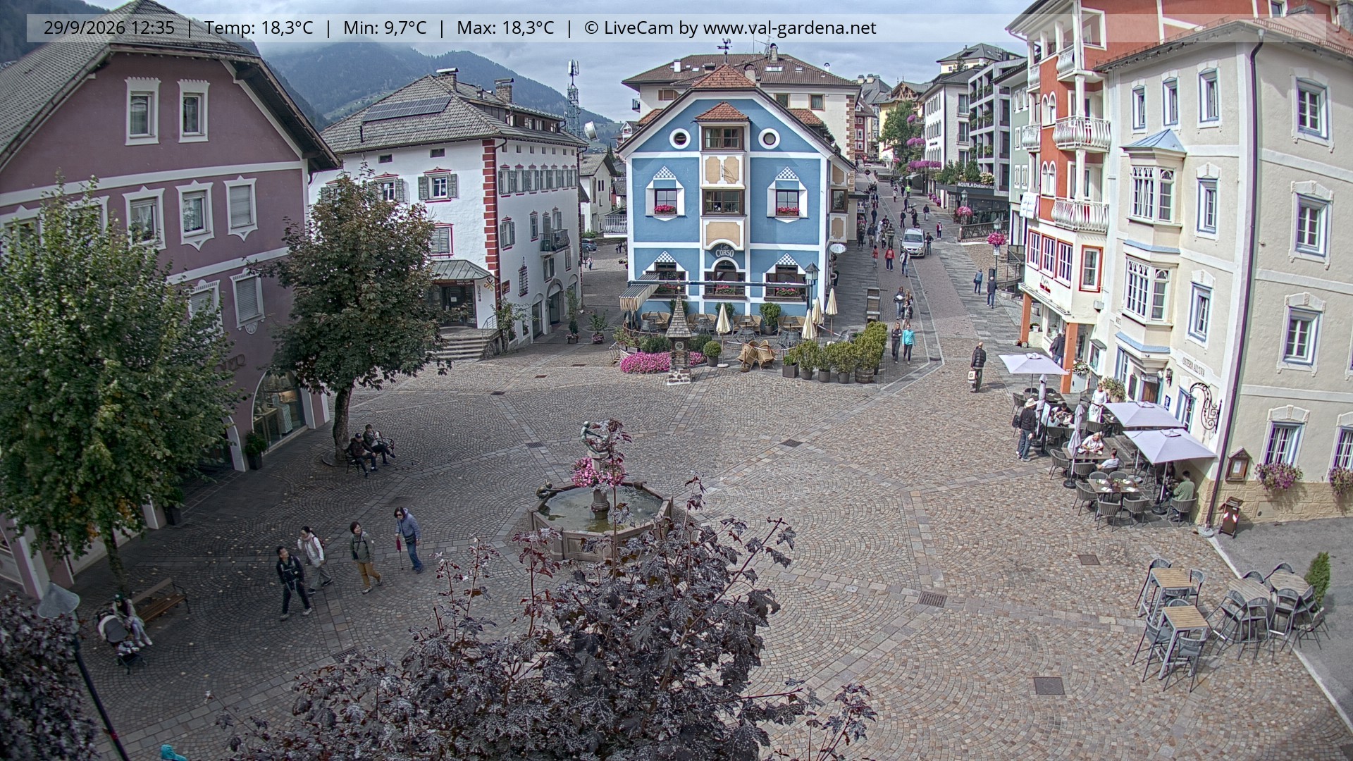 Archiv Foto Webcam St. Ulrich: Dorfzentrum