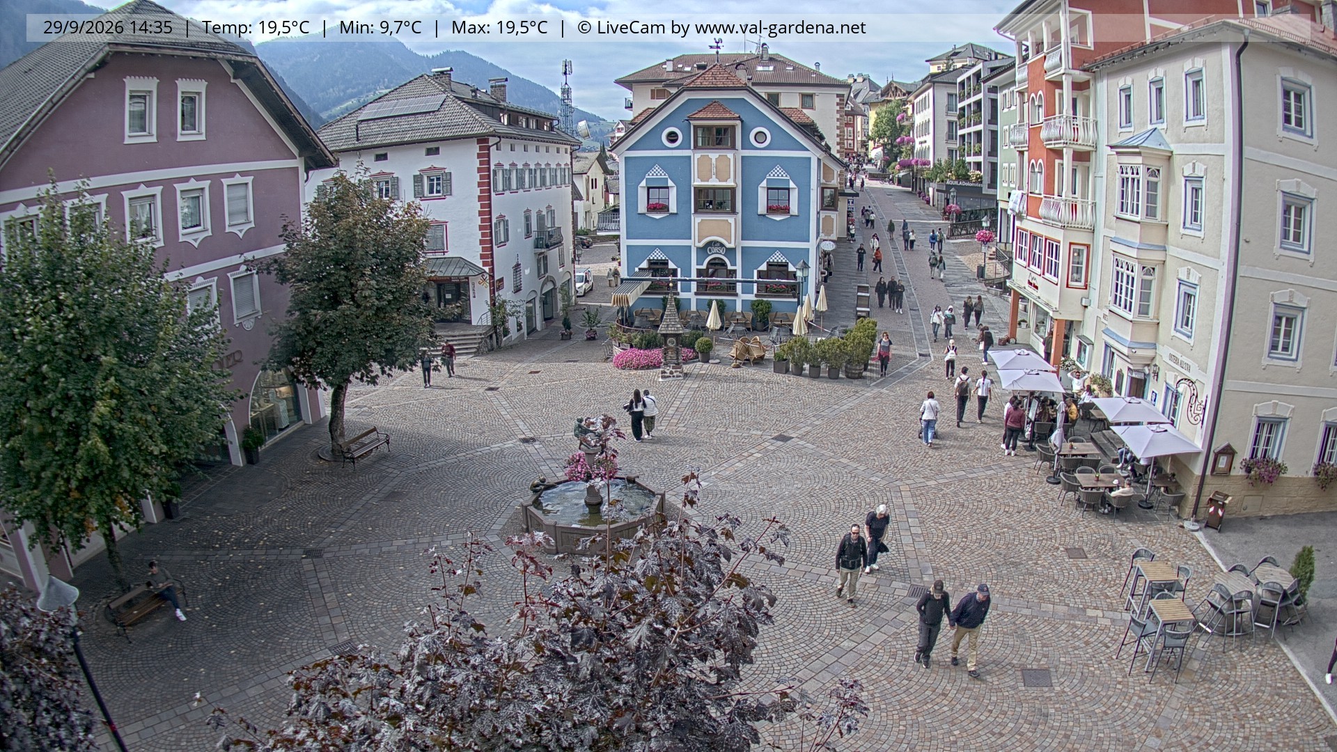 Archiv Foto Webcam St. Ulrich: Dorfzentrum