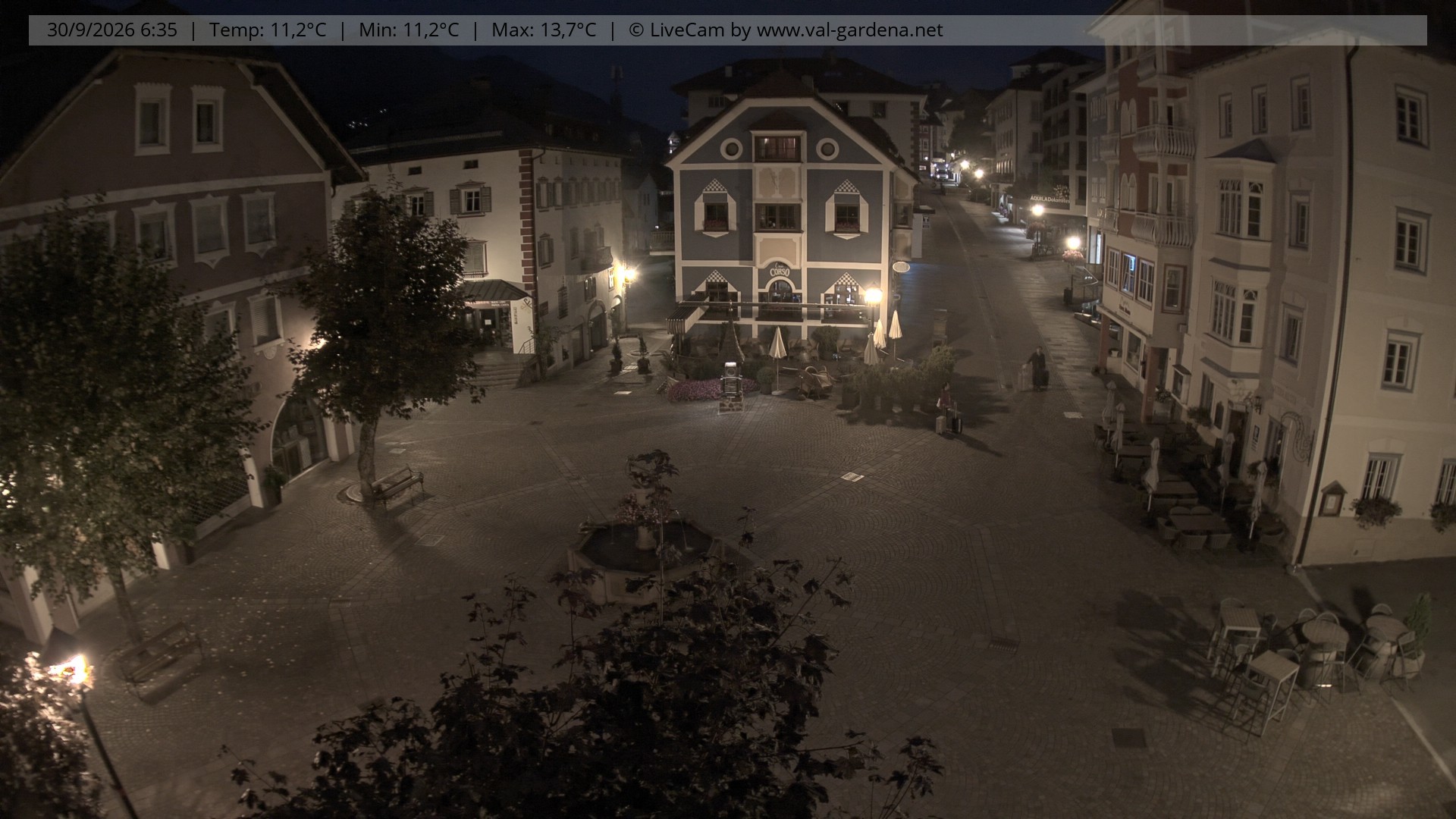 Archiv Foto Webcam St. Ulrich: Dorfzentrum