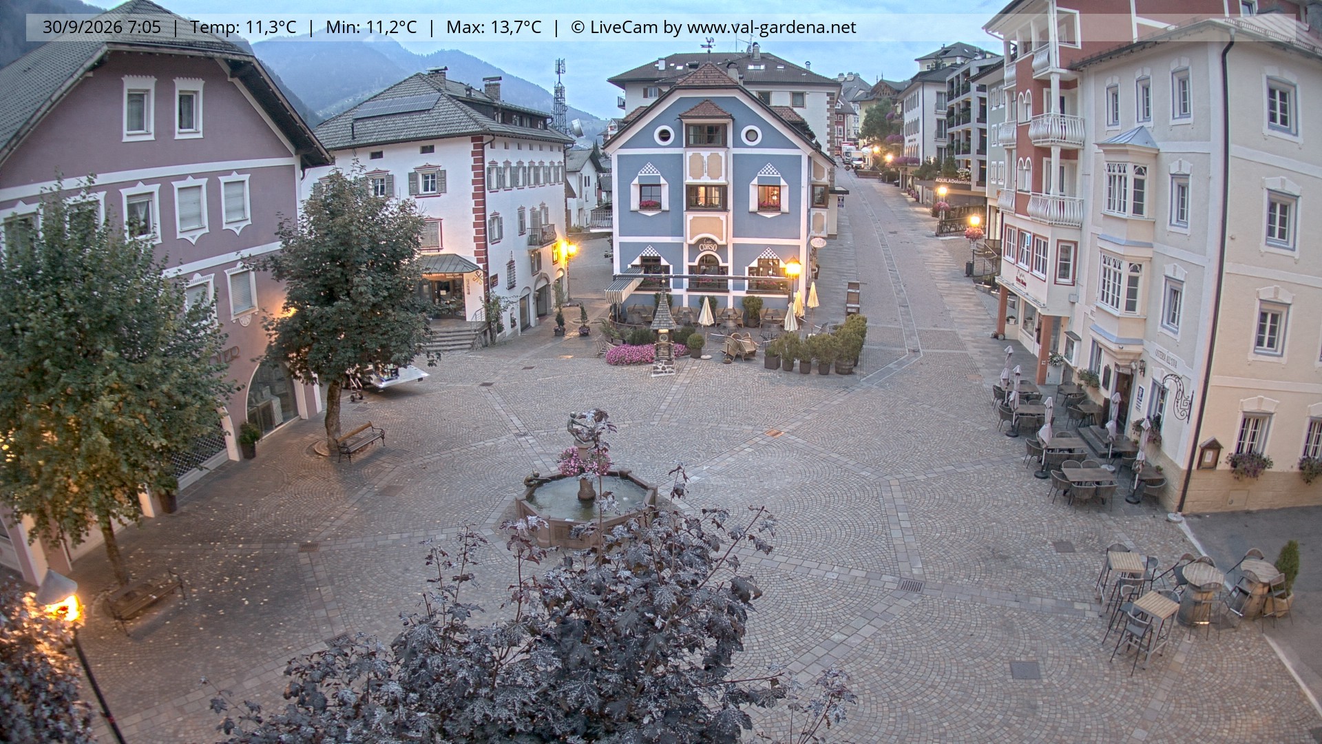 Archiv Foto Webcam St. Ulrich: Dorfzentrum