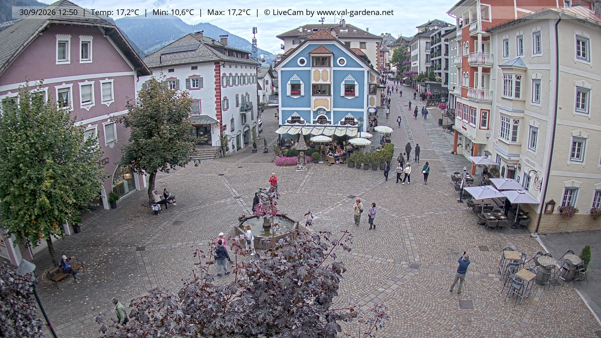 Archiv Foto Webcam St. Ulrich: Dorfzentrum
