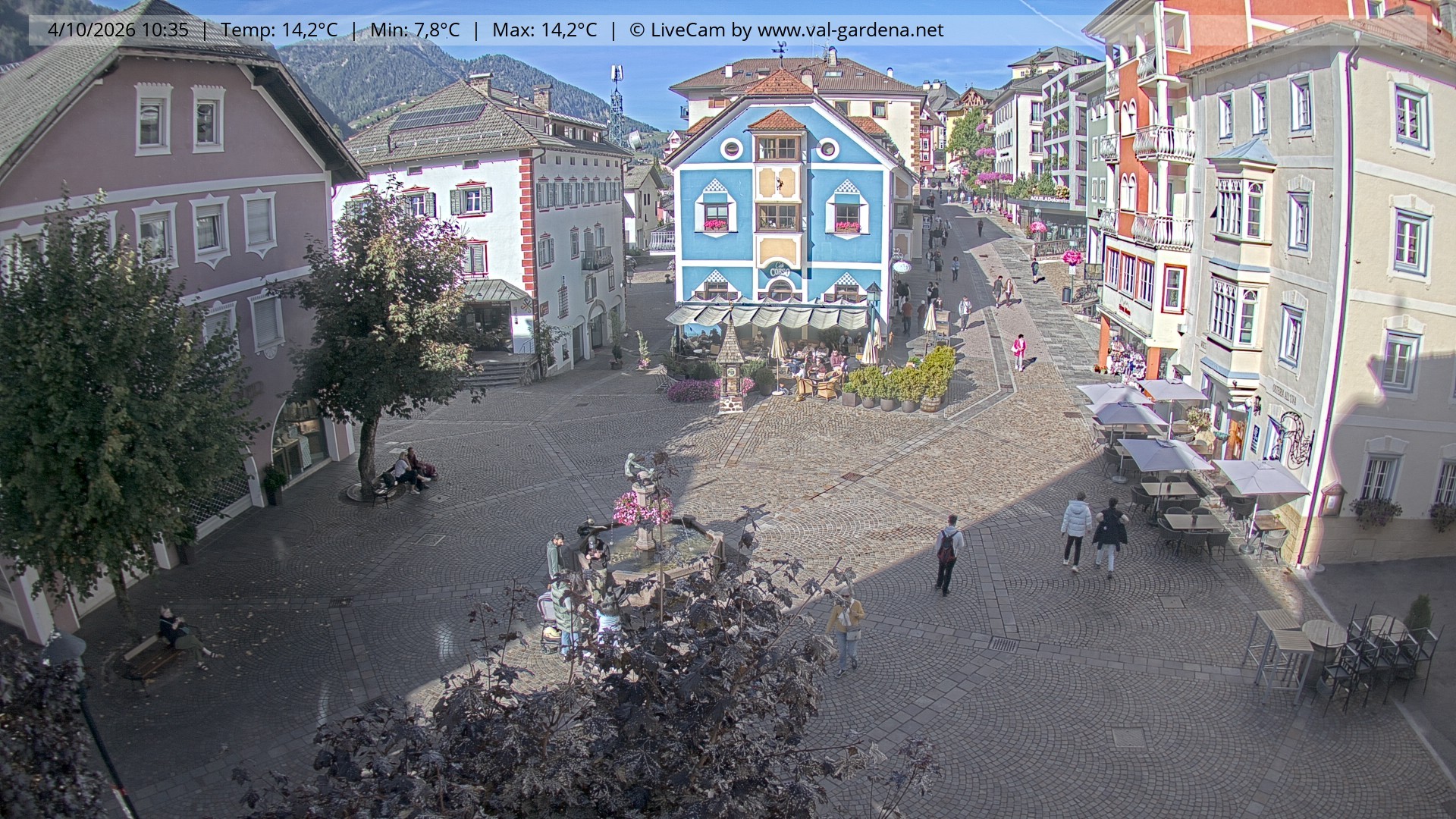 Archiv Foto Webcam St. Ulrich: Dorfzentrum