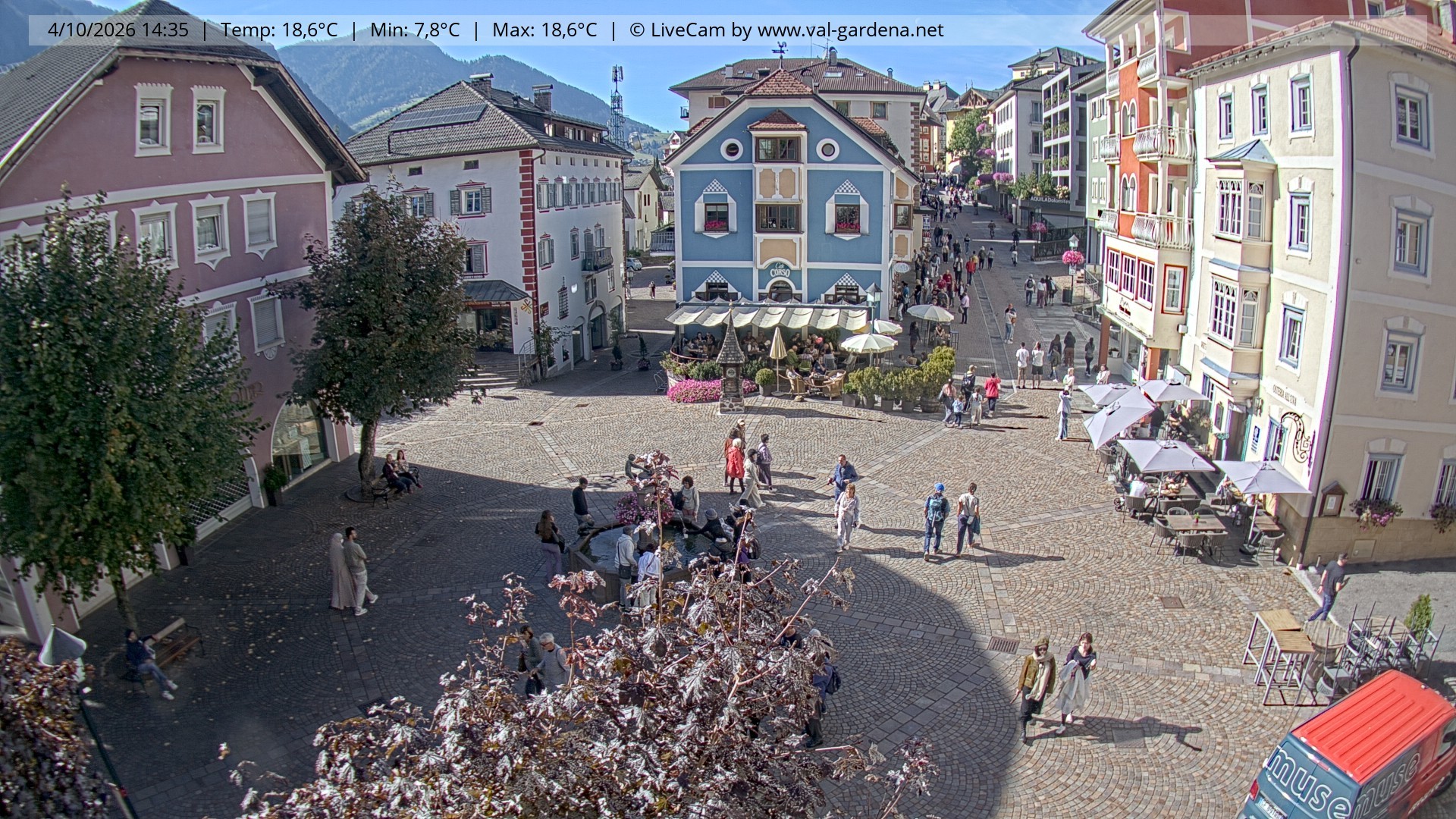 Archiv Foto Webcam St. Ulrich: Dorfzentrum