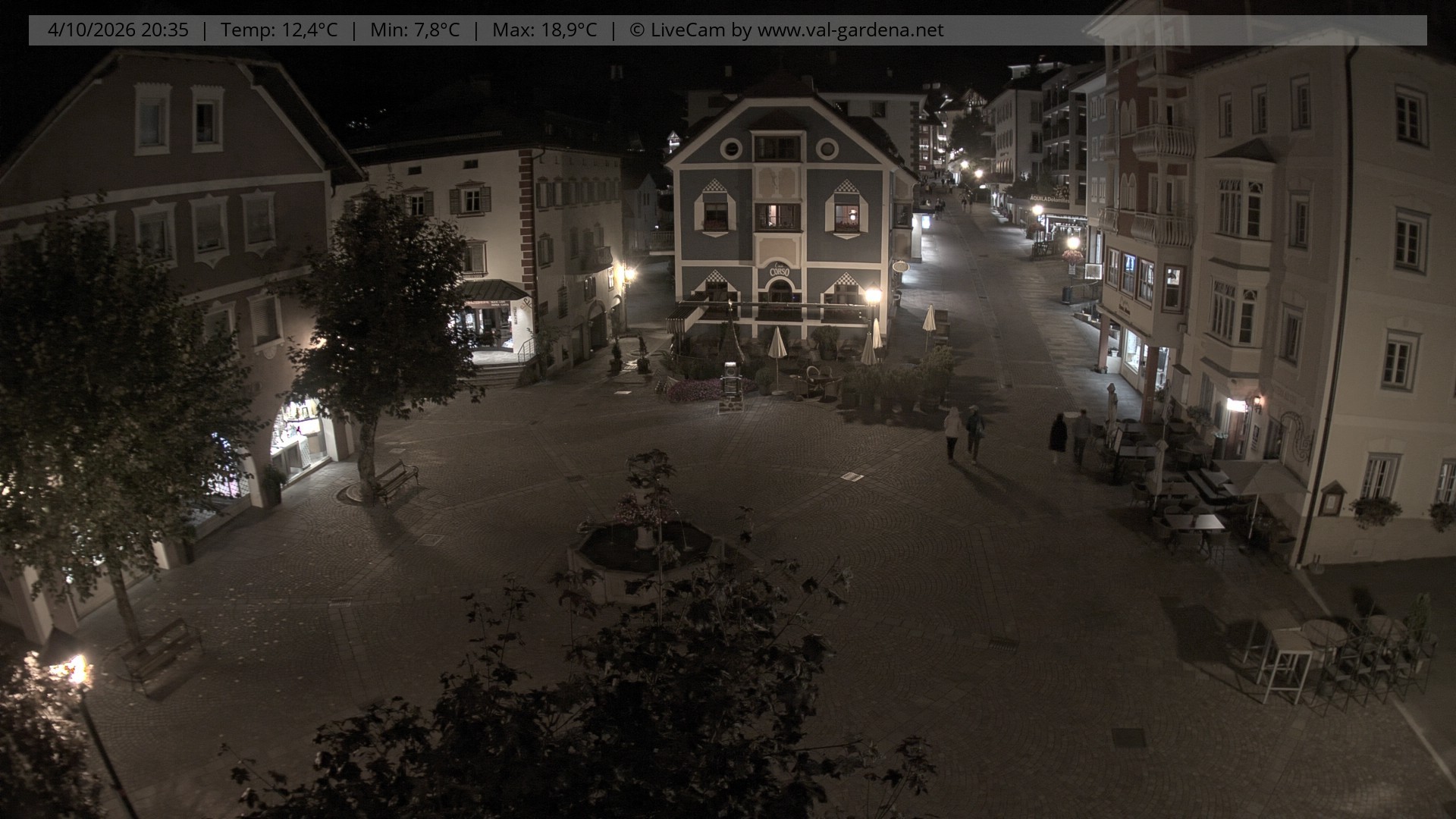 Archiv Foto Webcam St. Ulrich: Dorfzentrum